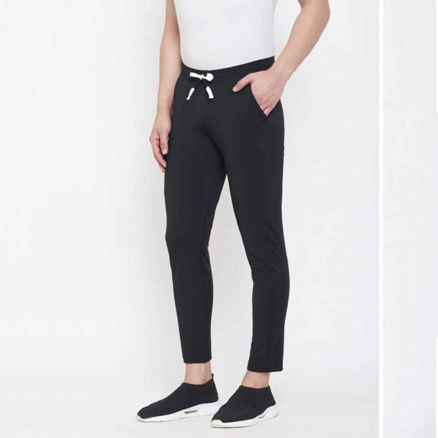 bulldozerbaba Solid Men Black Track Pants