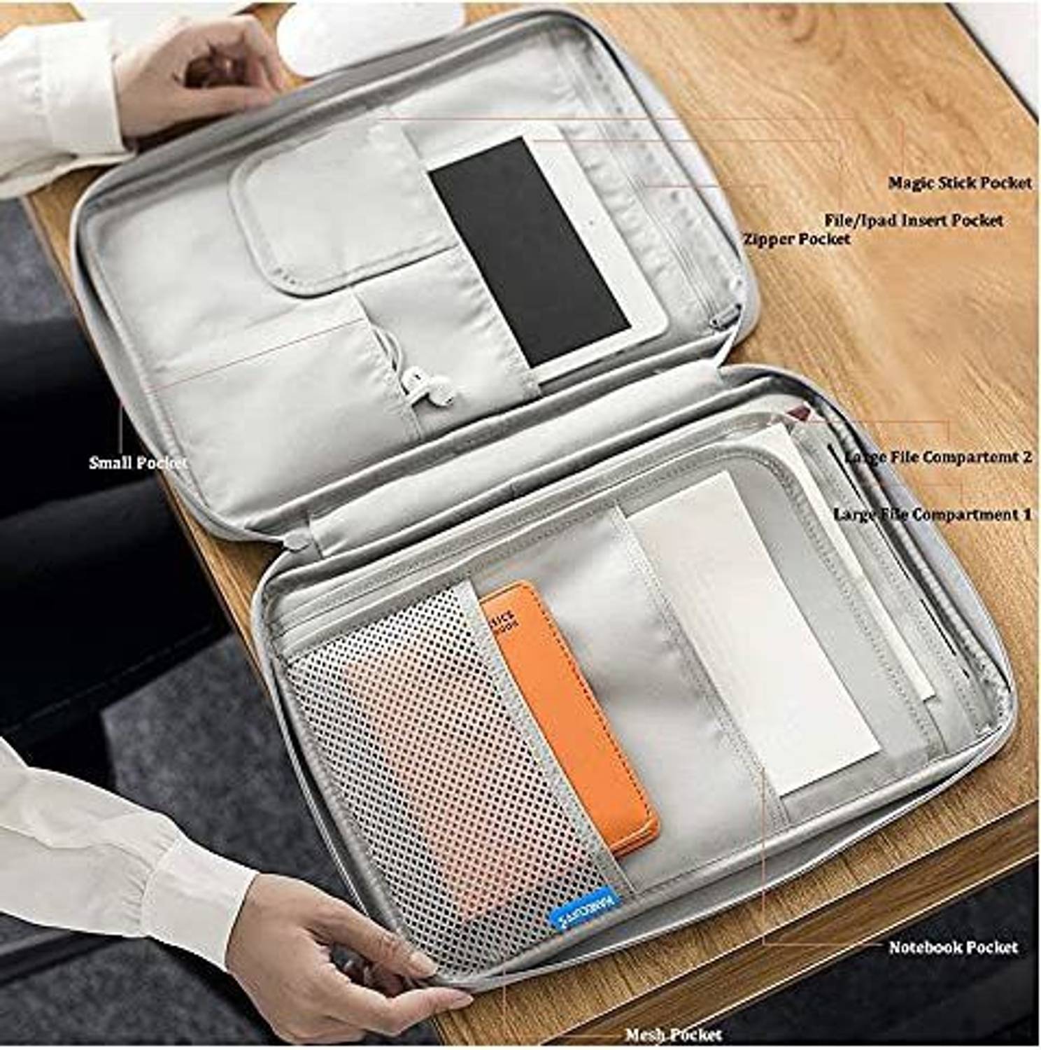Document A4 Bag Case – Wasserabweisender Organizer Mit Reißverschluss Für Büro & Reisen, Multifunktions-Pouch
