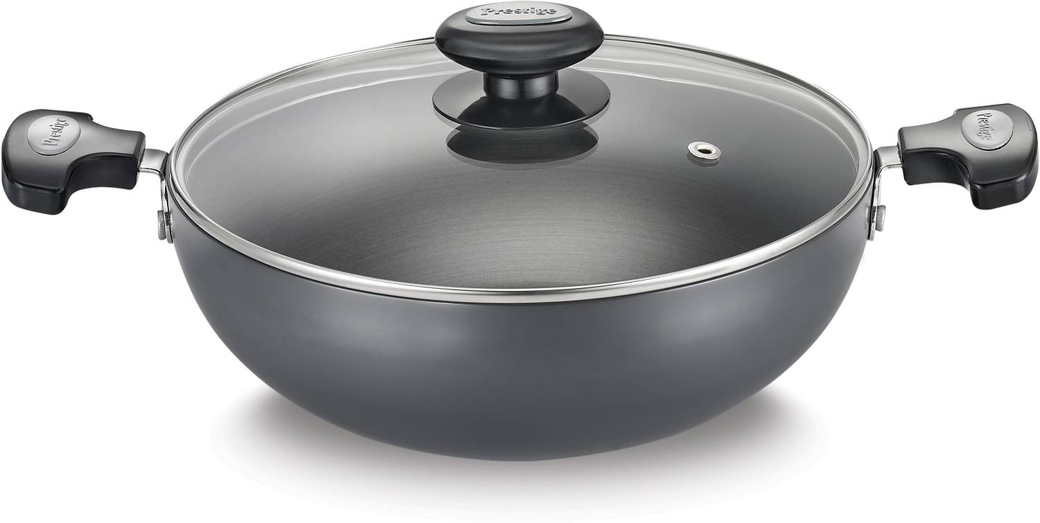 Prestige Kadhai 24 cm, 2.25 L Capacity with Lid