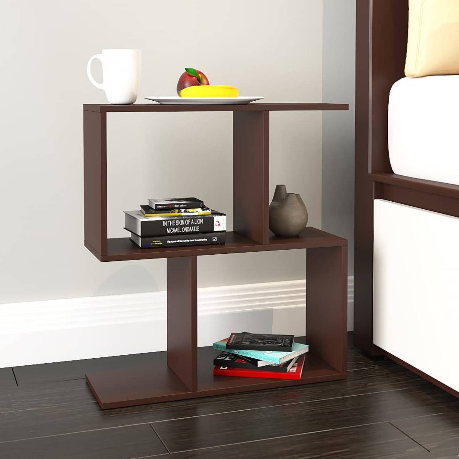 Plantzy Free Standing S-Shape Side Table/End Table/Elegant & Mode