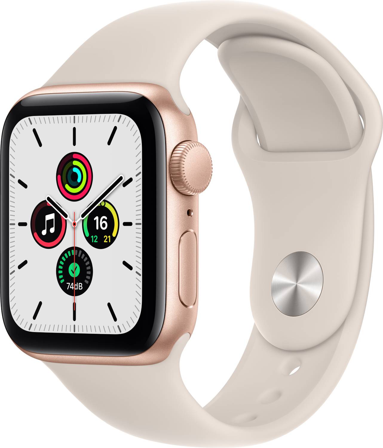 Apple Watch SE 40mm GPS- Gold Aluminium Case Starlight Sport Band