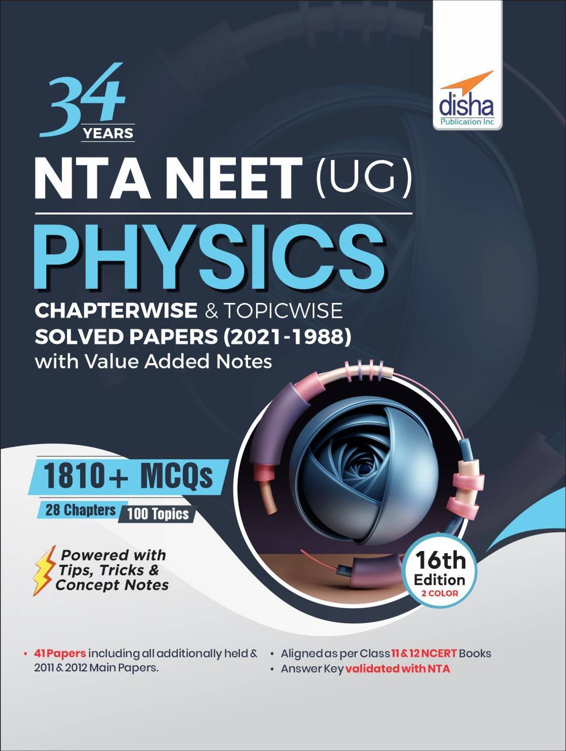 34 Years Nta Neet (Ug) Physics Chapterwise & Topicwise Solved Papers (20211988) with Value Added Notes 16th Edition