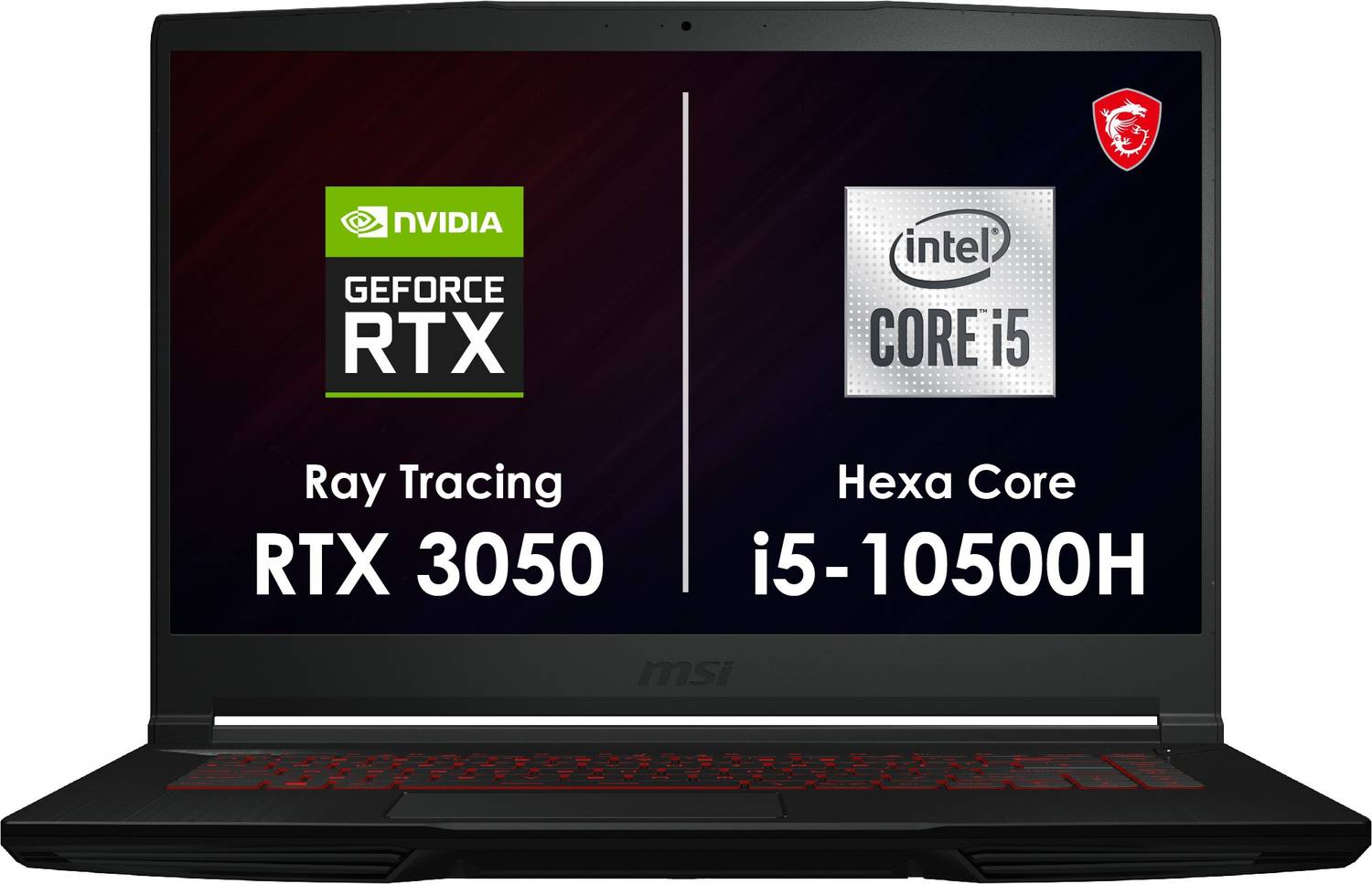 MSI GF63 Thin Core i5 10th Gen - (8 GB/512 GB SSD/Windows 10 Home/4 GB Graphics/NVIDIA GeForce RTX 3050/144 Hz) GF63 Thin 10UC-607IN Gaming Laptop