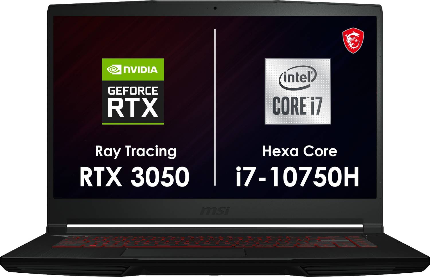 MSI GF63 Thin Core i7 10th Gen - (16 GB/512 GB SSD/Windows 10 Home/4 GB Graphics/NVIDIA GeForce RTX 3050/144 Hz) GF63 Thin 10UC-606IN Gaming Laptop
