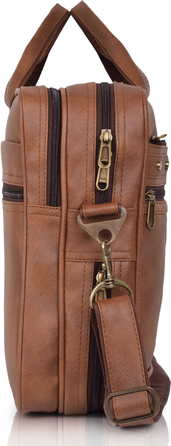 Image of Veneer Men Tan Messenger Bag