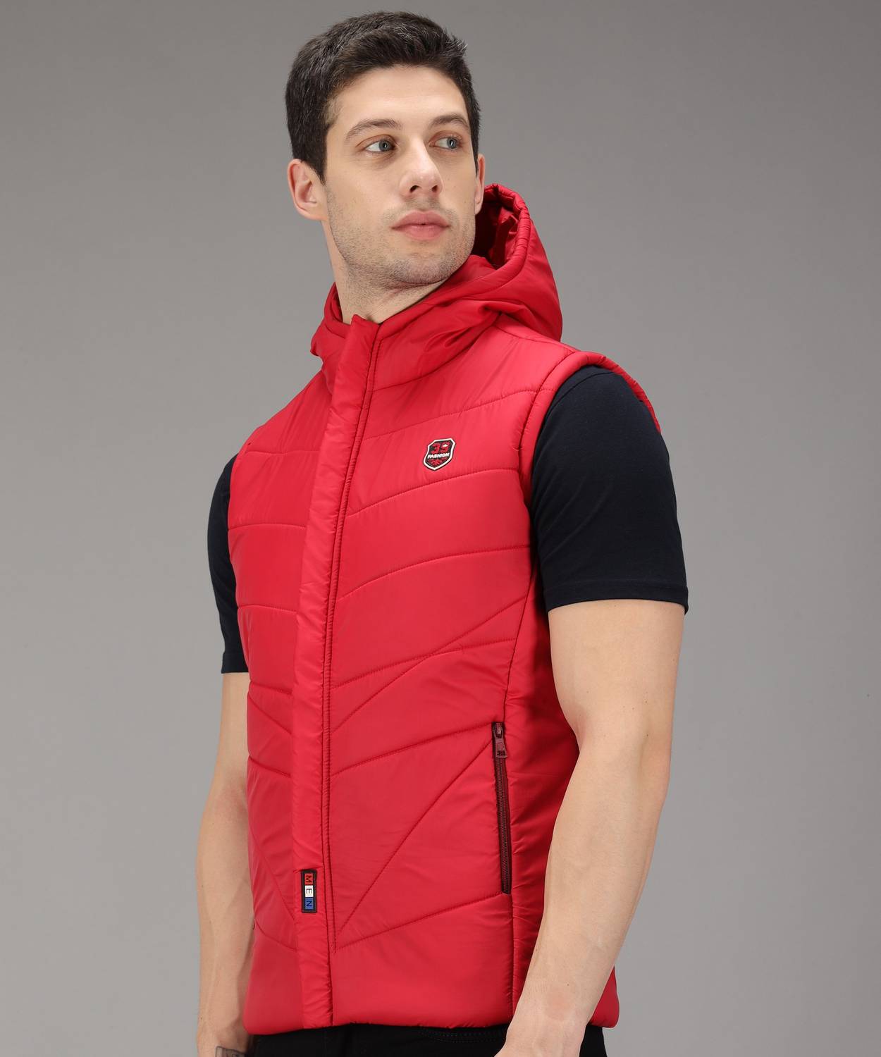 HEMLOCK Men Sleeveless Solid Jacket - Image 2