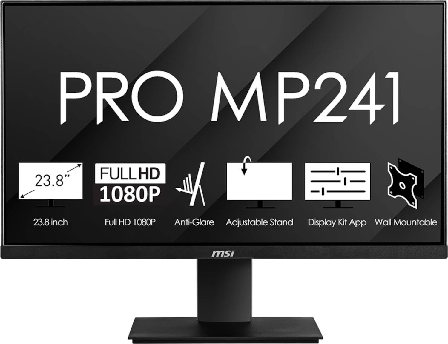 MSI PRO 60.45 cm (24 inch) Full HD LED Backlit IPS Panel Monitor