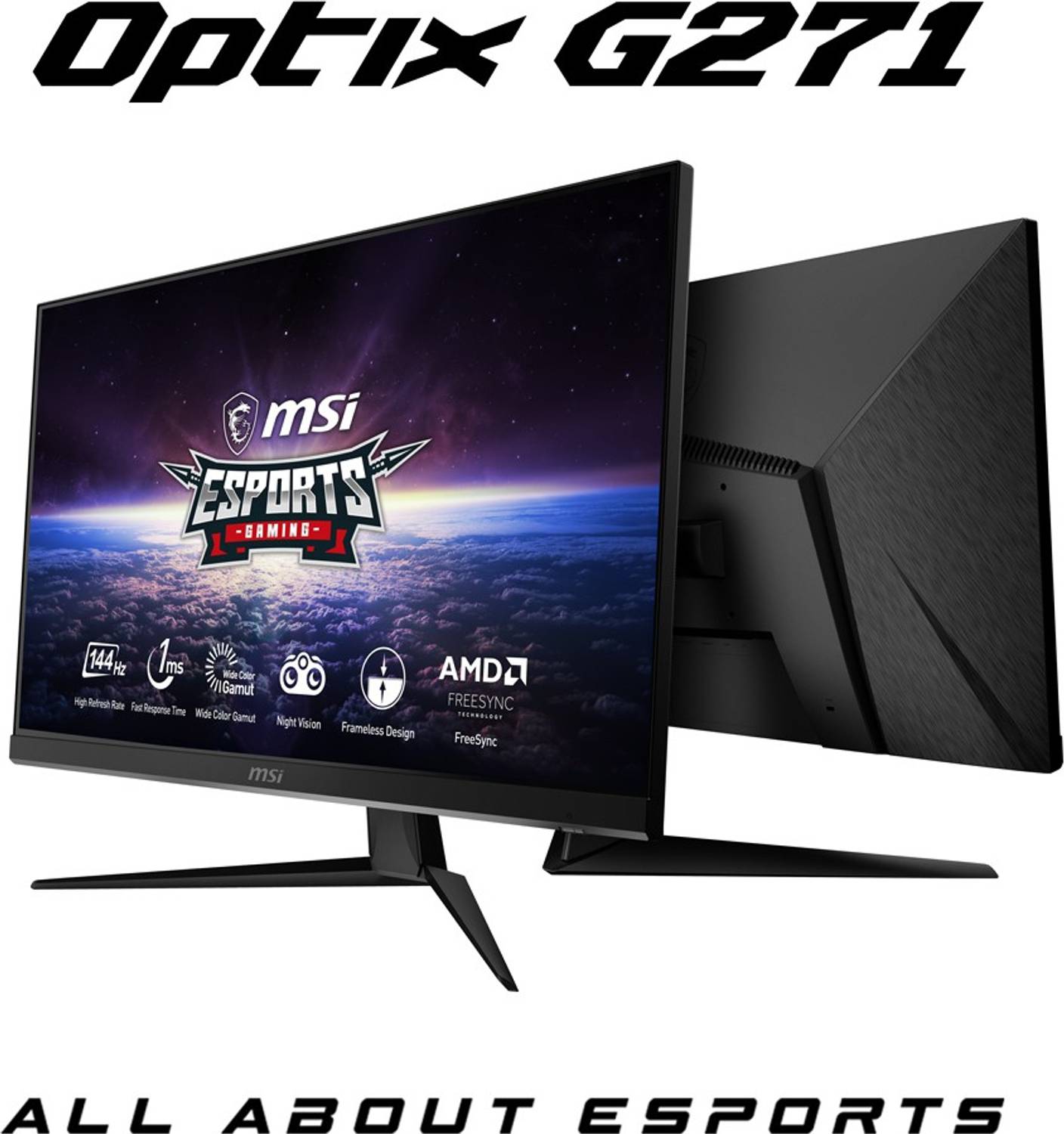 MSI 68.58 cm (27 inch) Full HD IPS Panel with Night Vision Mode