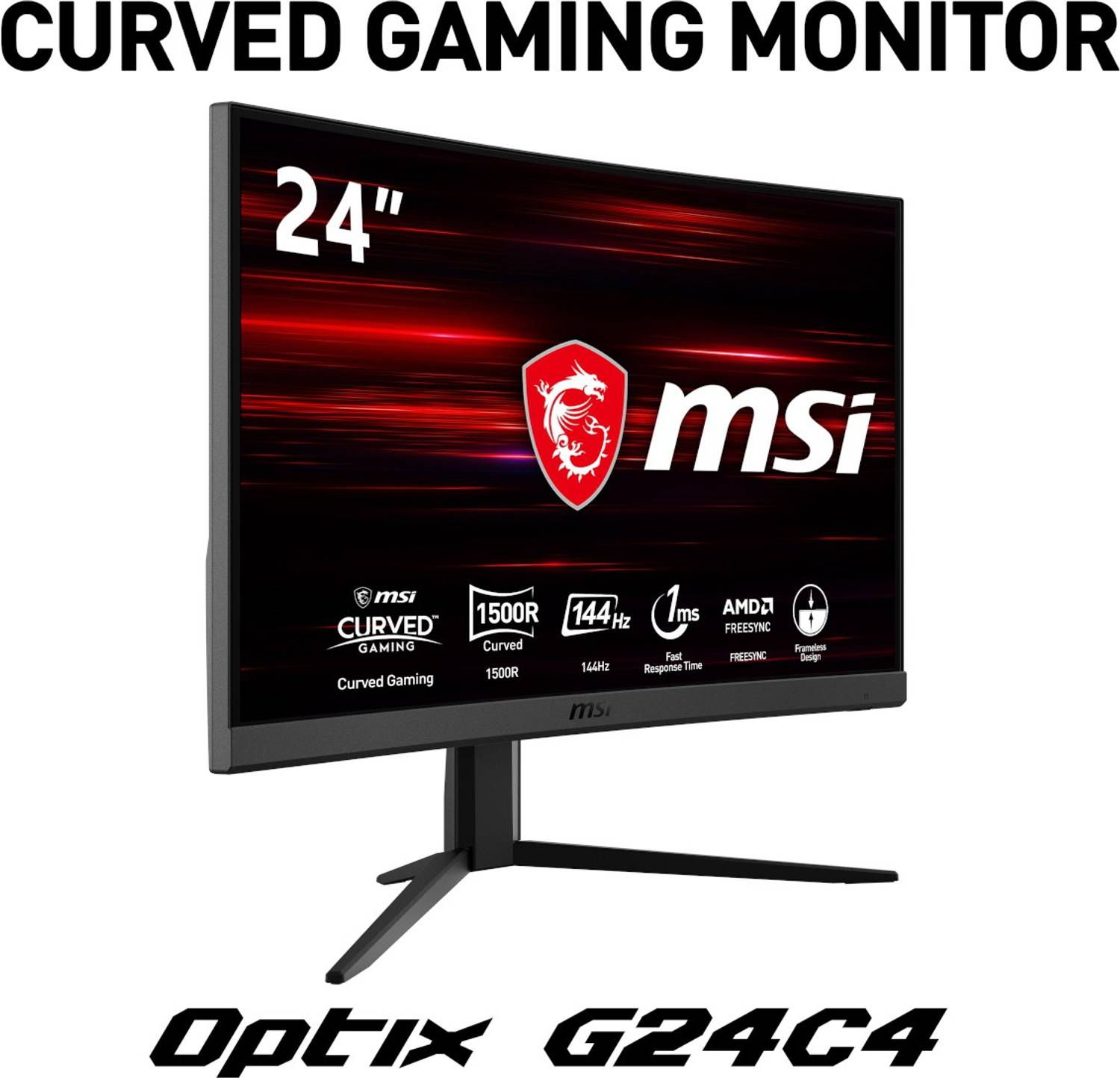 MSI Optix 59.94 cm (24 inch) Curved Full HD VA Panel Gaming