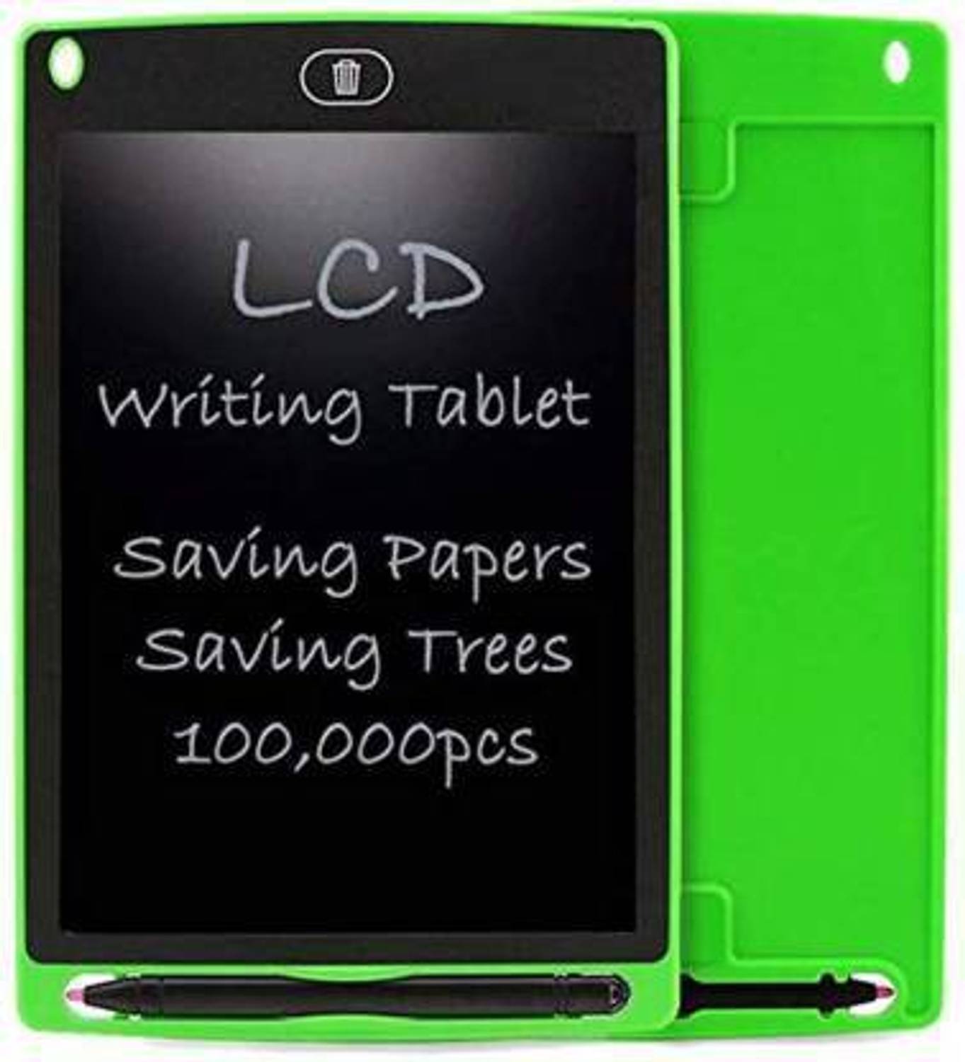 Backet 8.5" LCD Mini Writing Drawing Pad Notepad for Kids, LCD Draft Pad Smart eWriter for Home, School and Office (Green)