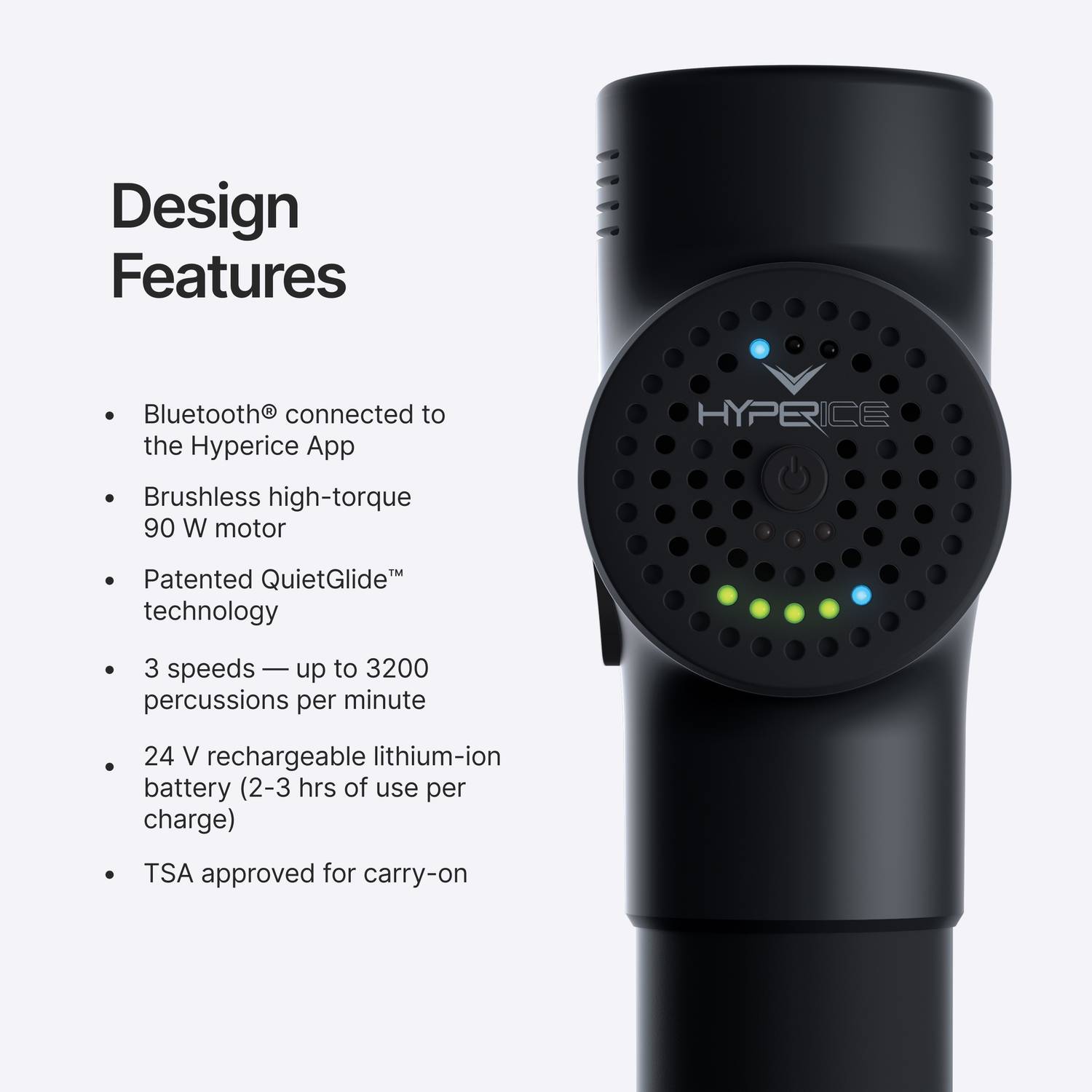 Hyperice 54020-001-00 Hypervolt Plus Bluetooth Massager - Hyperice