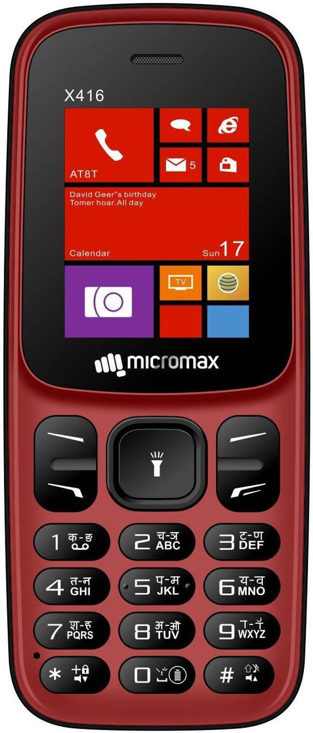 Micromax X416 (Red)