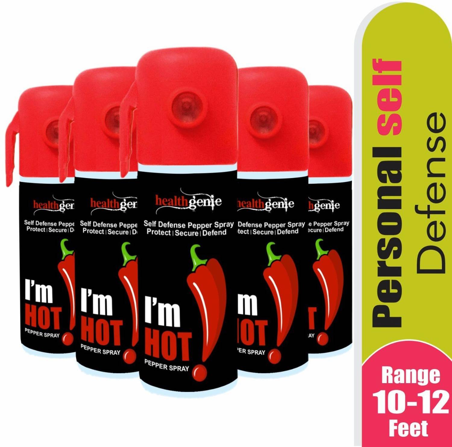 Healthgenie Pepper Spray Pack Of 5 Self Defence, Protection &