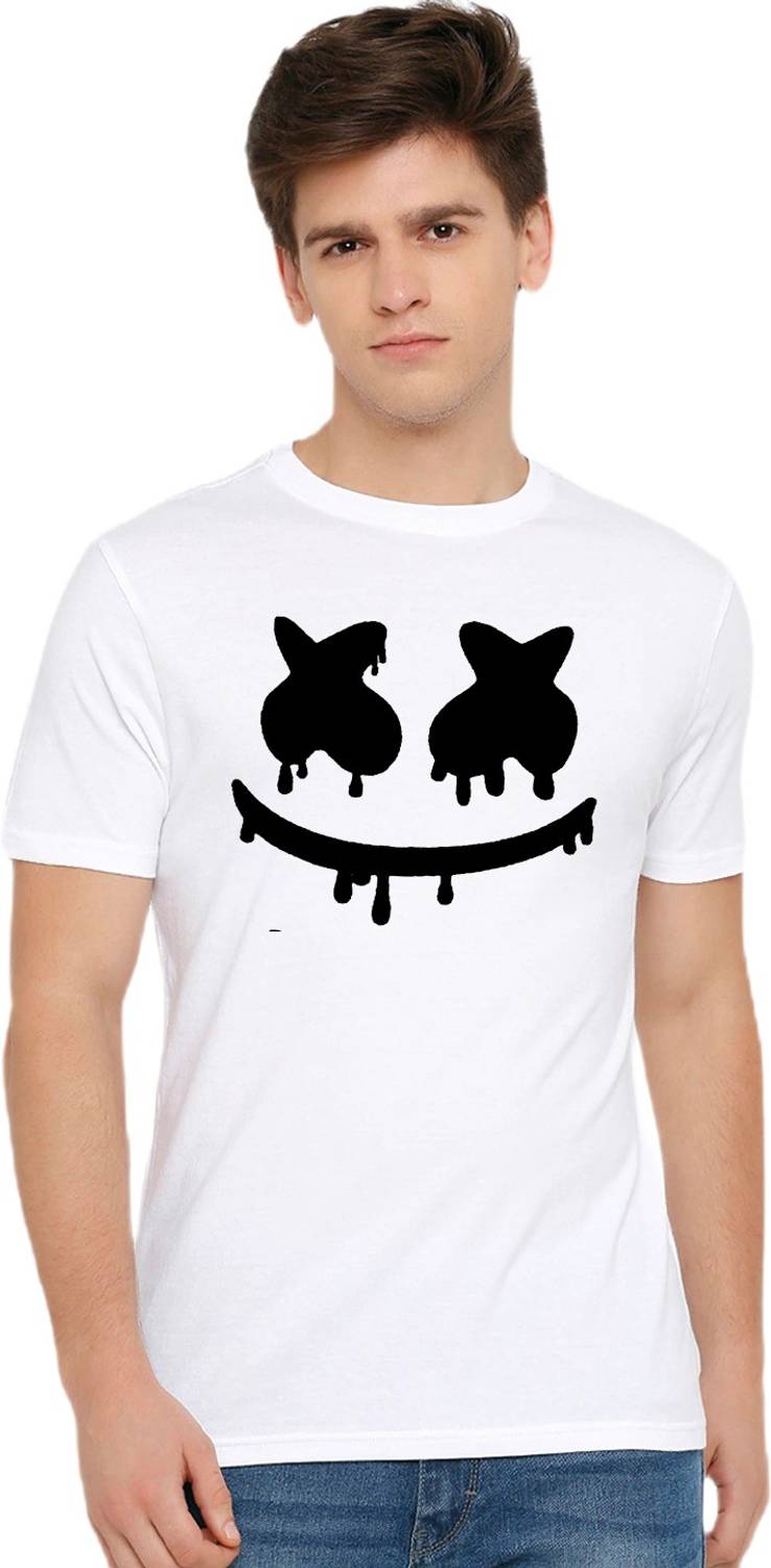 OJSR Printed Men Round Neck White T-Shirt