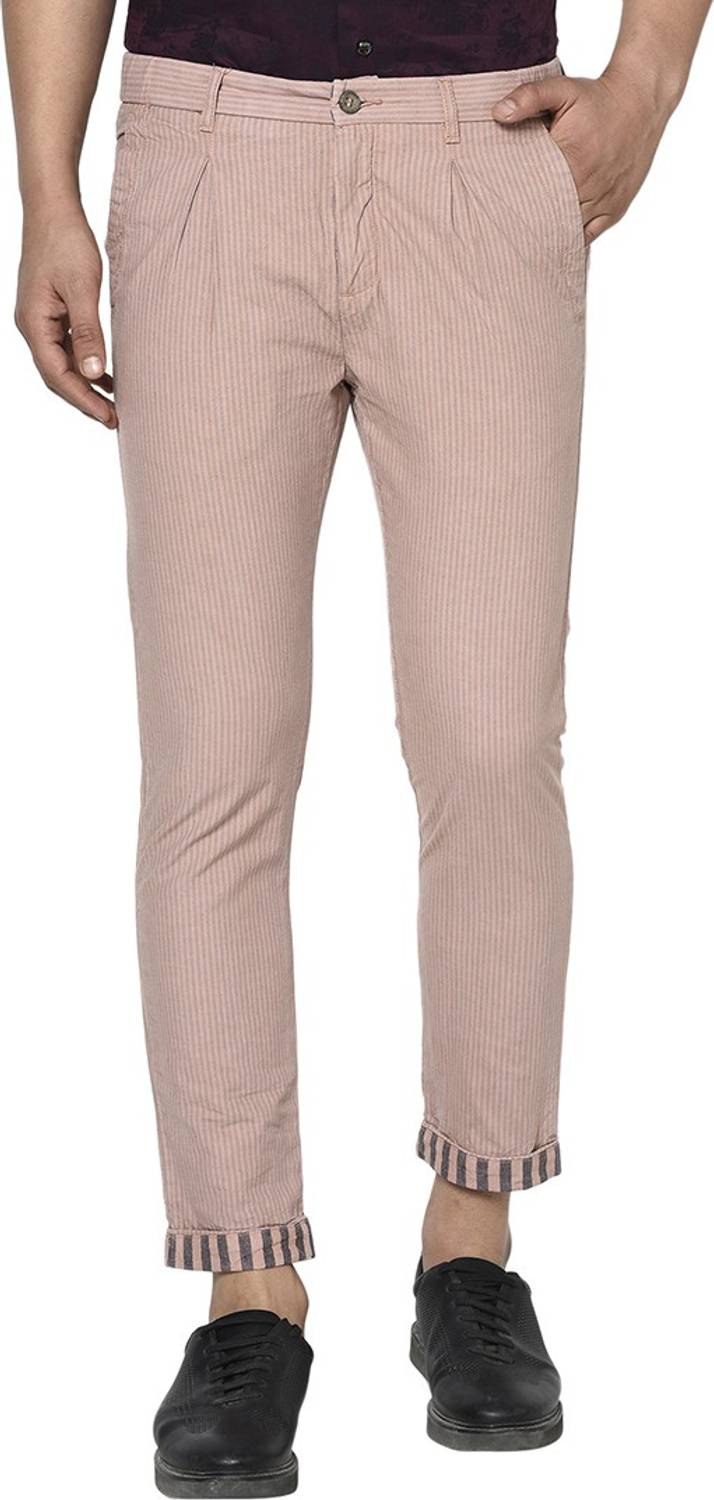 Blackberrys Slim Fit Men Pink Trousers