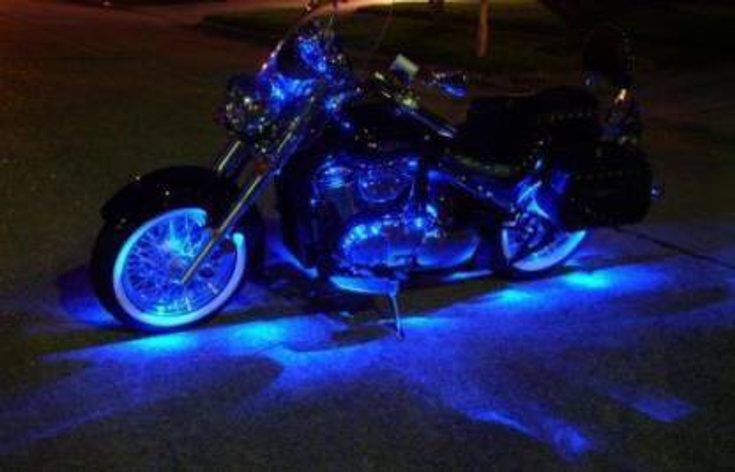 Image of Dhruvtraders BLUE IMPORTED Underglow PATCH LIGHTS (Front /Rear , Bike Body Lights) Brake Light Motorbike, Car, Truck, Van LED (12 V, 15 W)