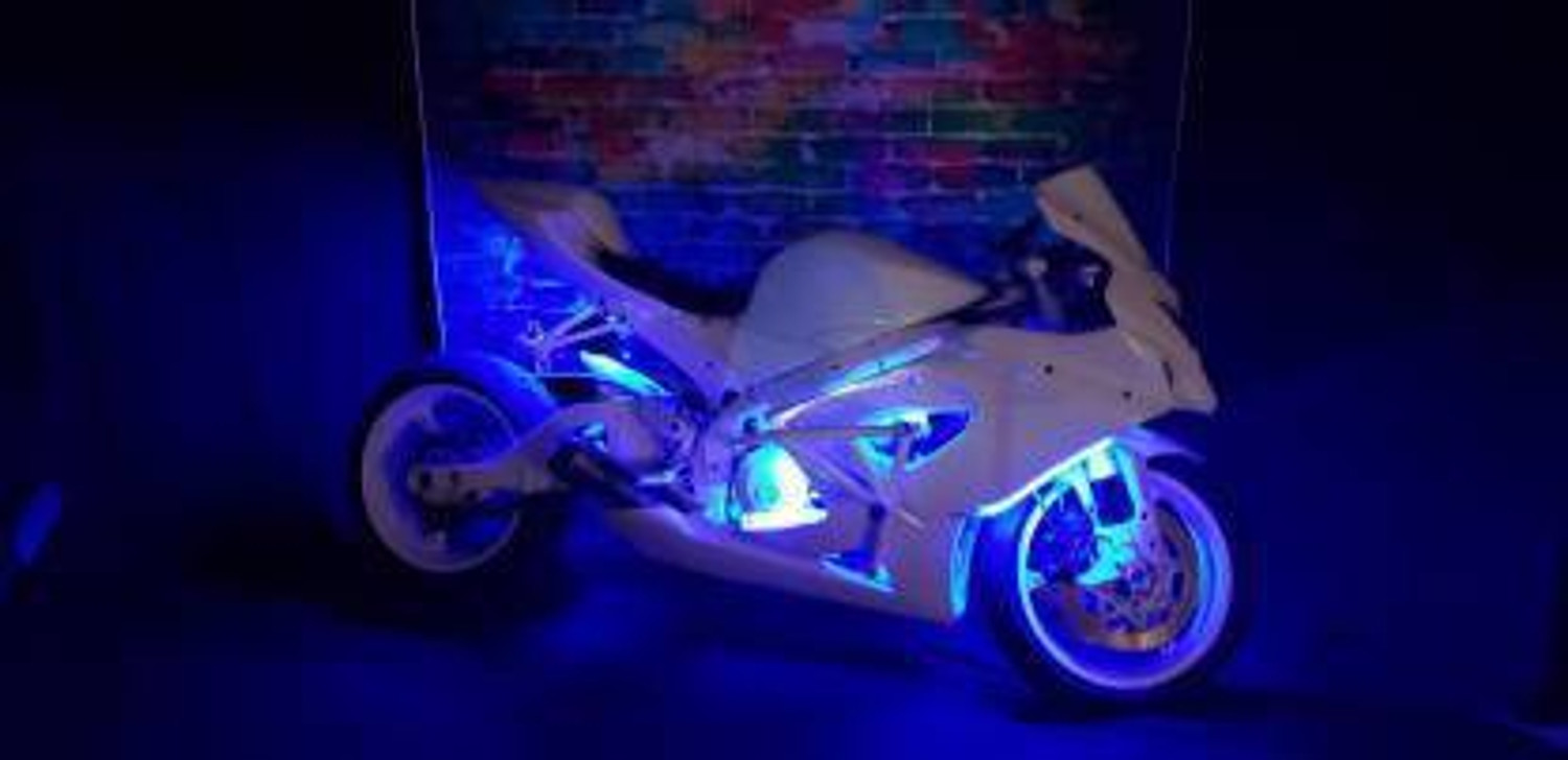 Image of Dhruvtraders BLUE IMPORTED Underglow PATCH LIGHTS (Front /Rear , Bike Body Lights) Brake Light Motorbike, Car, Truck, Van LED (12 V, 15 W)