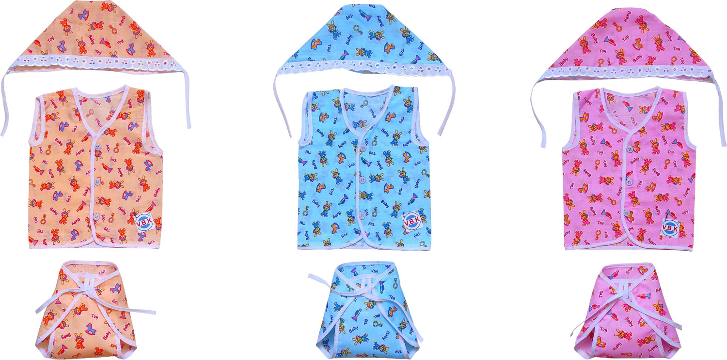 Image of V.B.K Baby Clothes / Baby Gift Set With Bedding Set With Mosquito Net, 0 to 6 Months