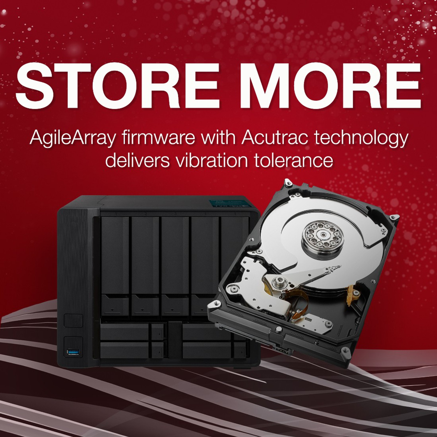 Image of Seagate Ironwolf NAS with 3.5 inch SATA 6 Gb /s 5900 RPM 64 MB Cache for RAID Network Attached Storage 2 TB Network Attached Storage Red SATA Internal Hard Disk Drive (HDD) (ST2000VN004)