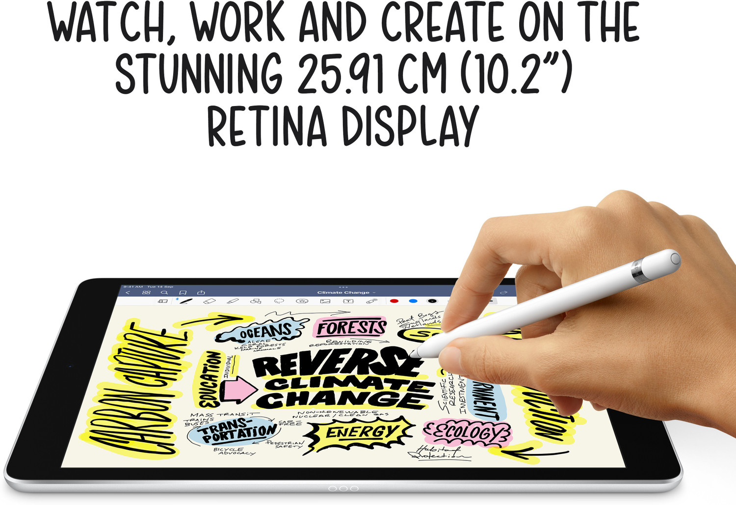 Image of Apple iPad (9th Gen) 256 GB ROM 10.2 inch with 4G A13 Bionic Chip (Silver)
