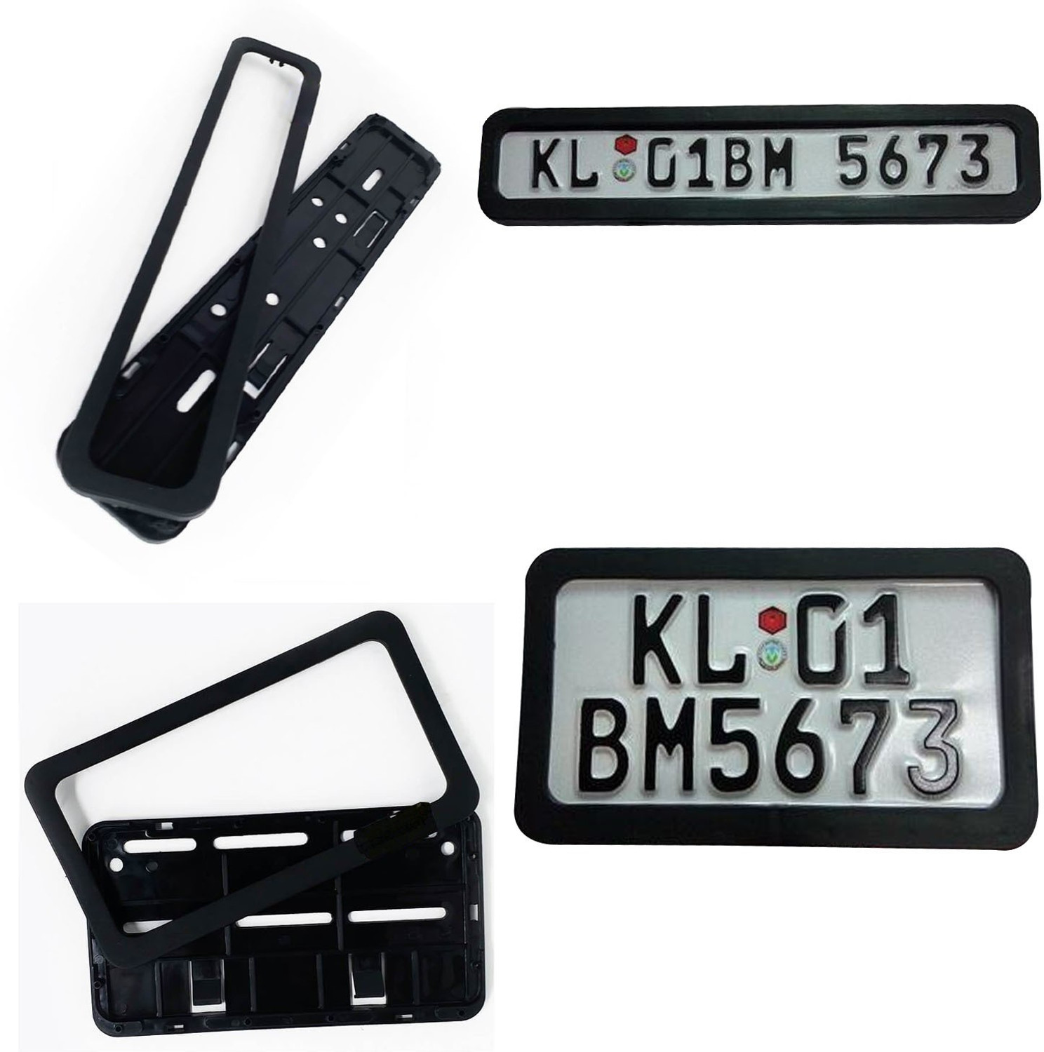Image of COMICAL HIGH QUALITY WATERPROOF AND RUSTPROOF OPENABLE UNIVERSAL BIKE NUMBER PLATE FRAME-144 Bike Number Plate