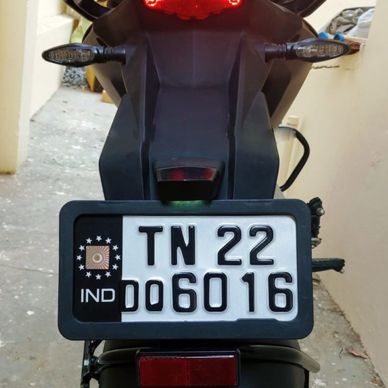 Image of COMICAL HIGH QUALITY WATERPROOF AND RUSTPROOF OPENABLE UNIVERSAL BIKE NUMBER PLATE FRAME-144 Bike Number Plate