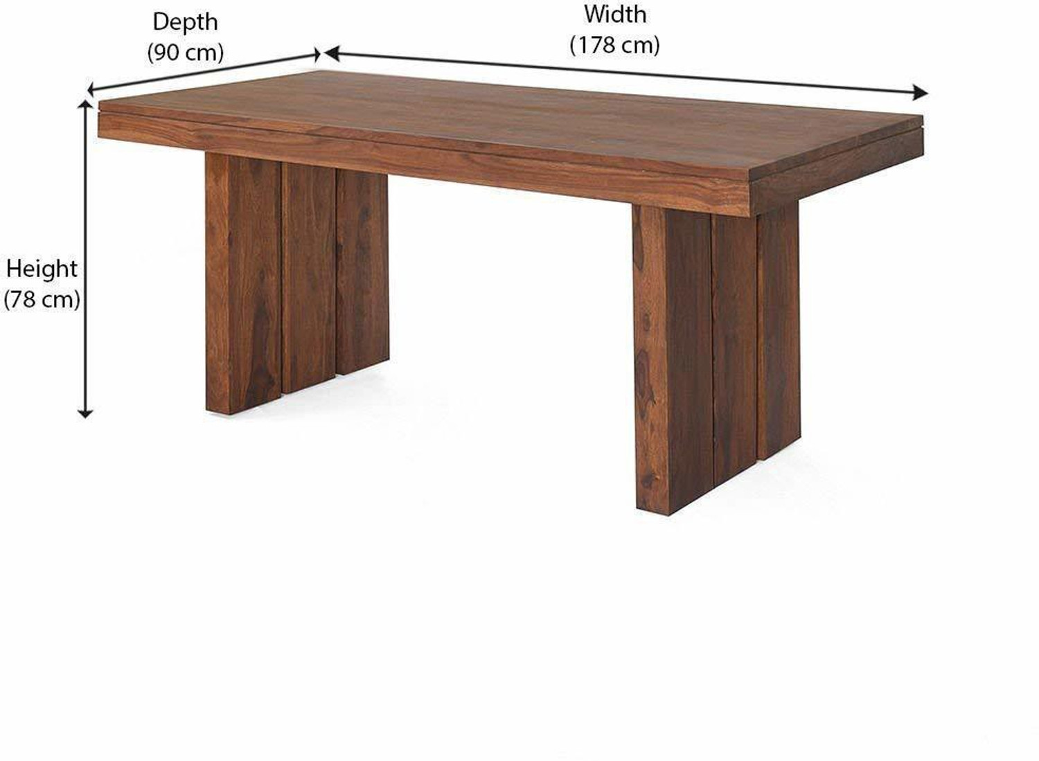 Image of DOKRI Solid Wood 6 Seater Dining Set