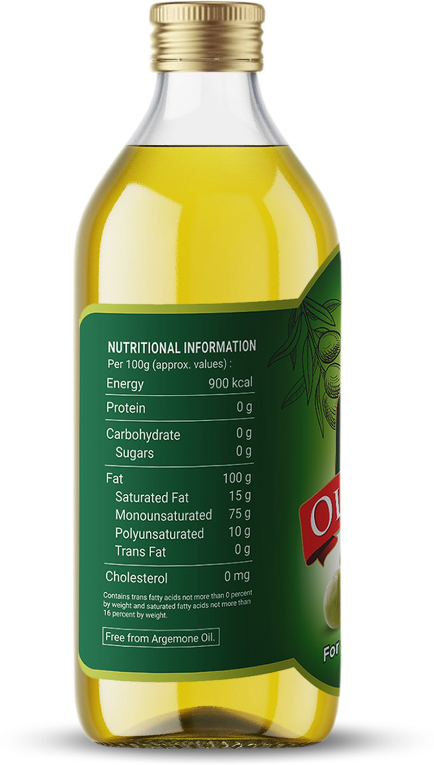 Image of LAXMI ORGANIC Extra virgin olive oil Jaitun tail light edible & cooking body hair massage oil Olive Oil