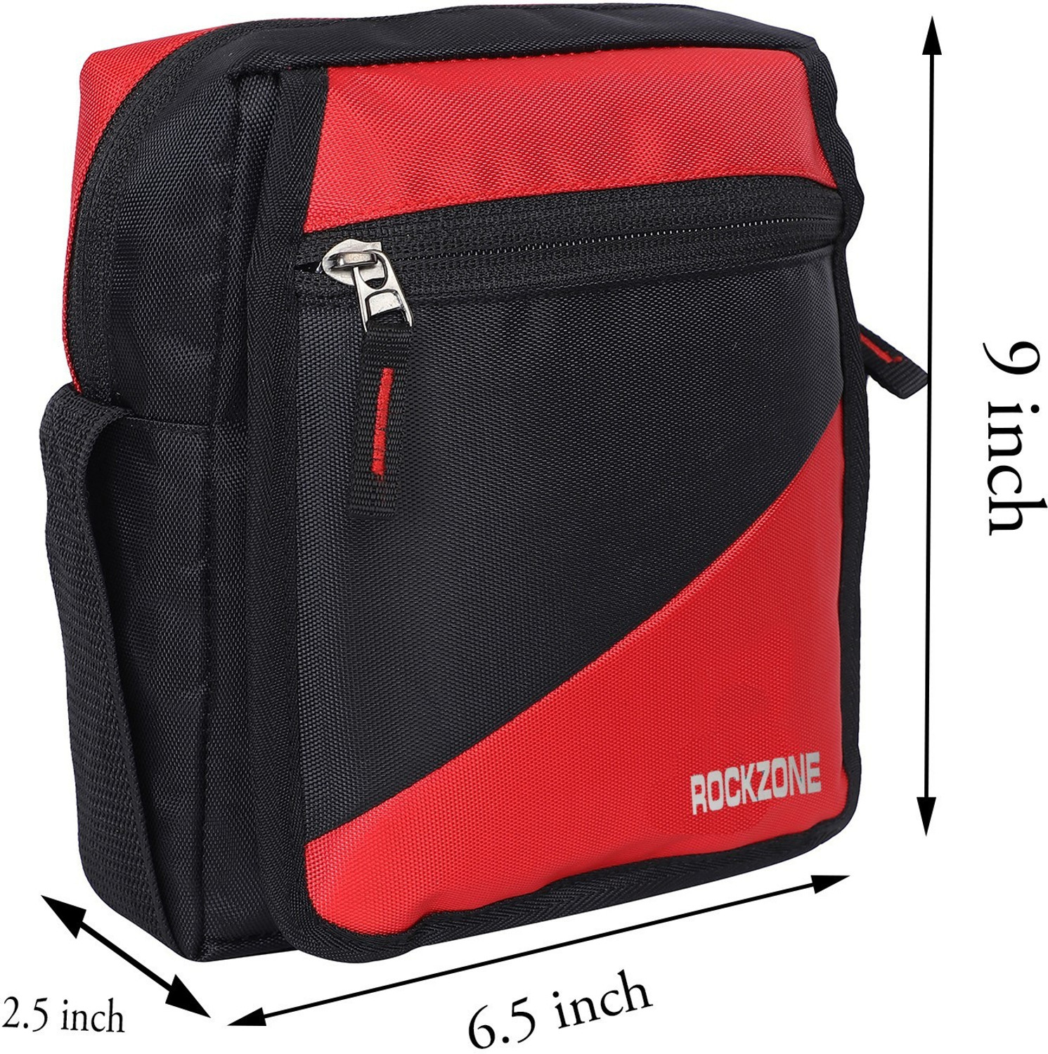 Image of ROCKZONE Black, Red Sling Bag ,Crossbody Bag