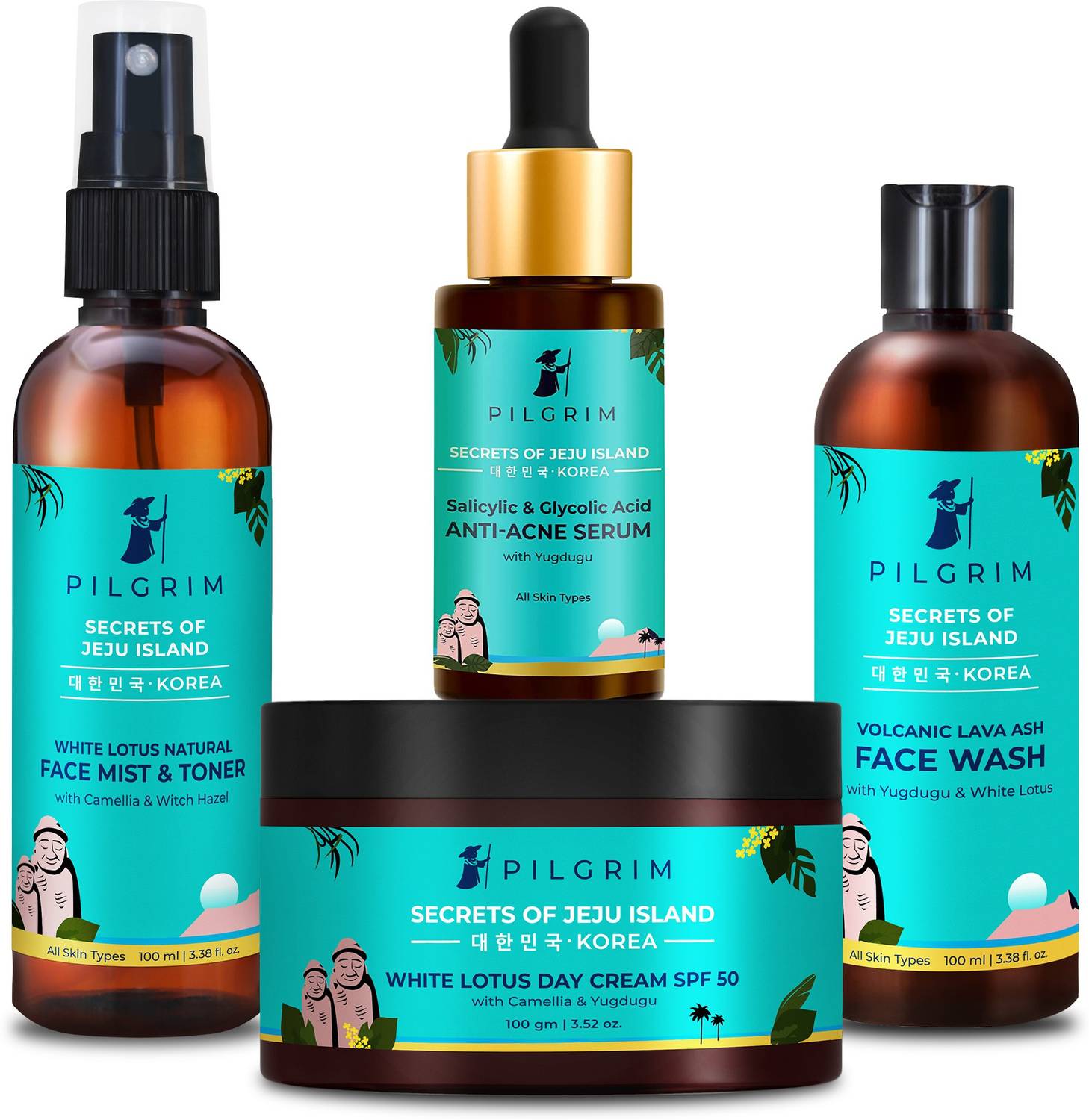 Pilgrim Acne Care Essentials Combo Kit 100ml