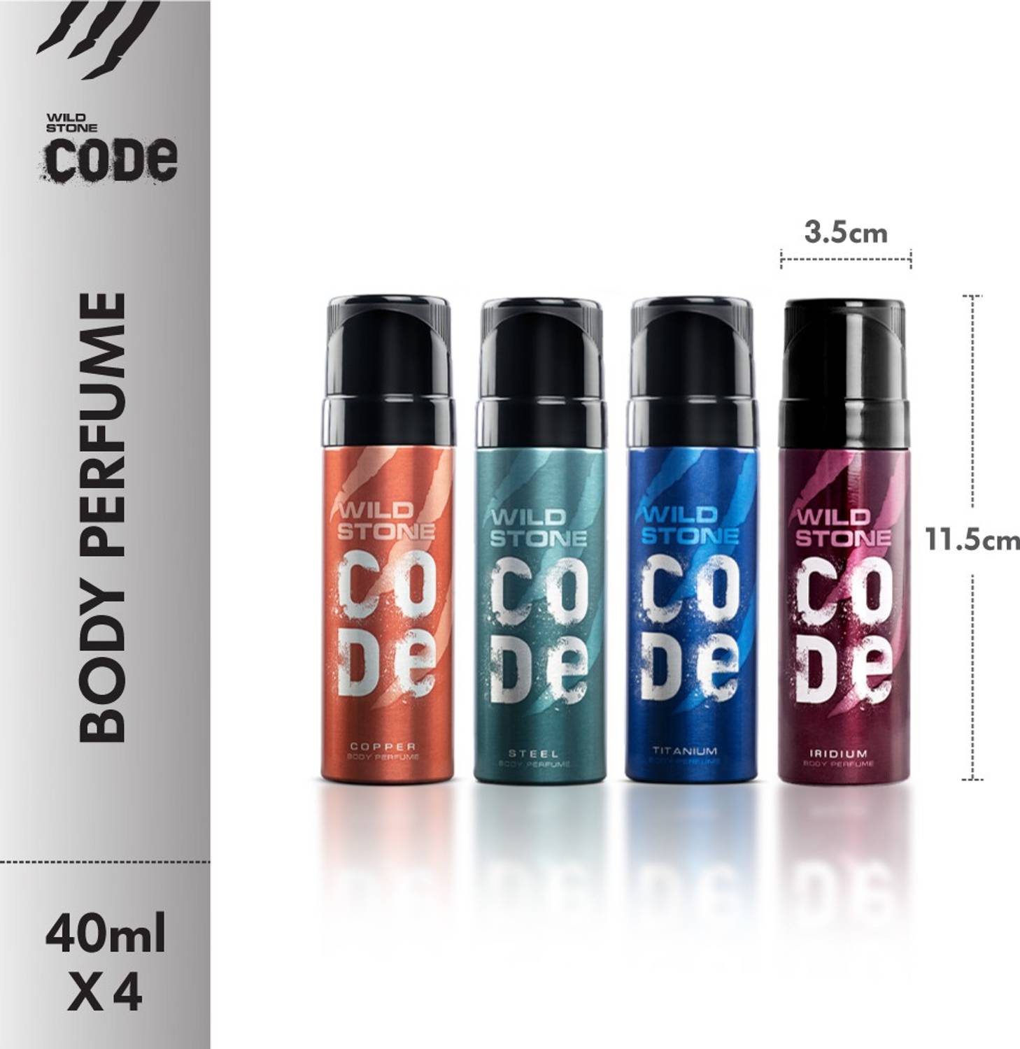 Wild Stone CODE Gift Pack (4 Variants) Perfume Body Spray - Image 2
