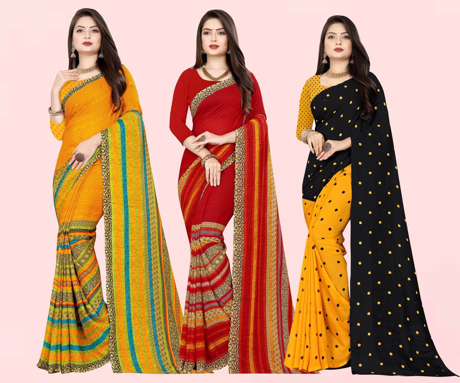 Anand Sarees Printed Daily Wear Georgette Saree