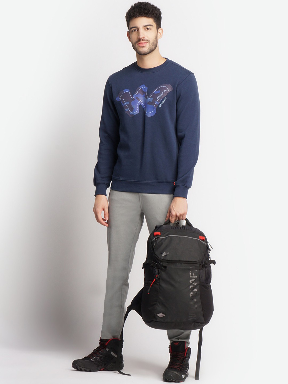 Image of Wildcraft Full Sleeve Printed Men Sweatshirt