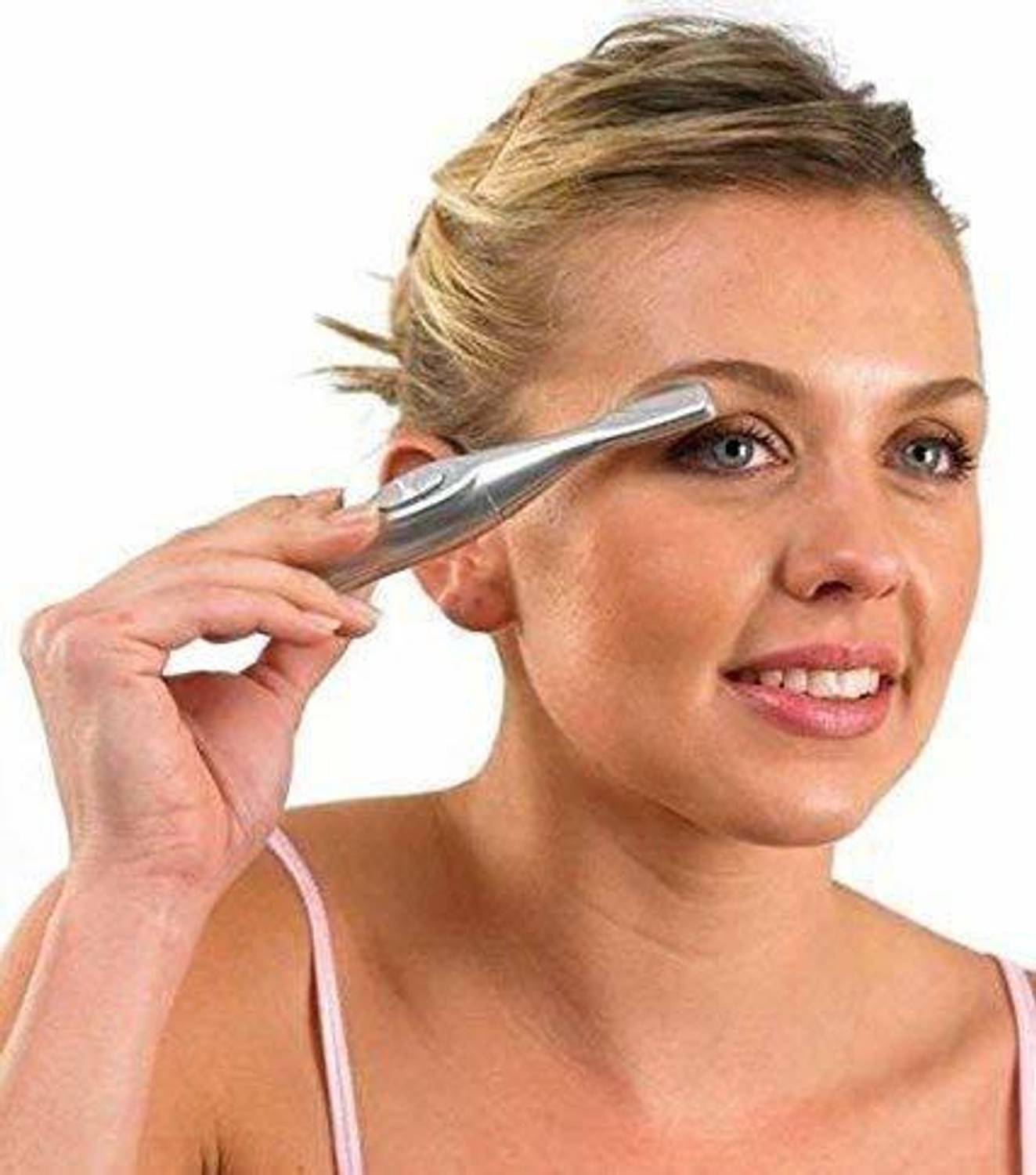 NH WORLD Feather King Eye Brow Trimmer for Women (Silver) - Image 1