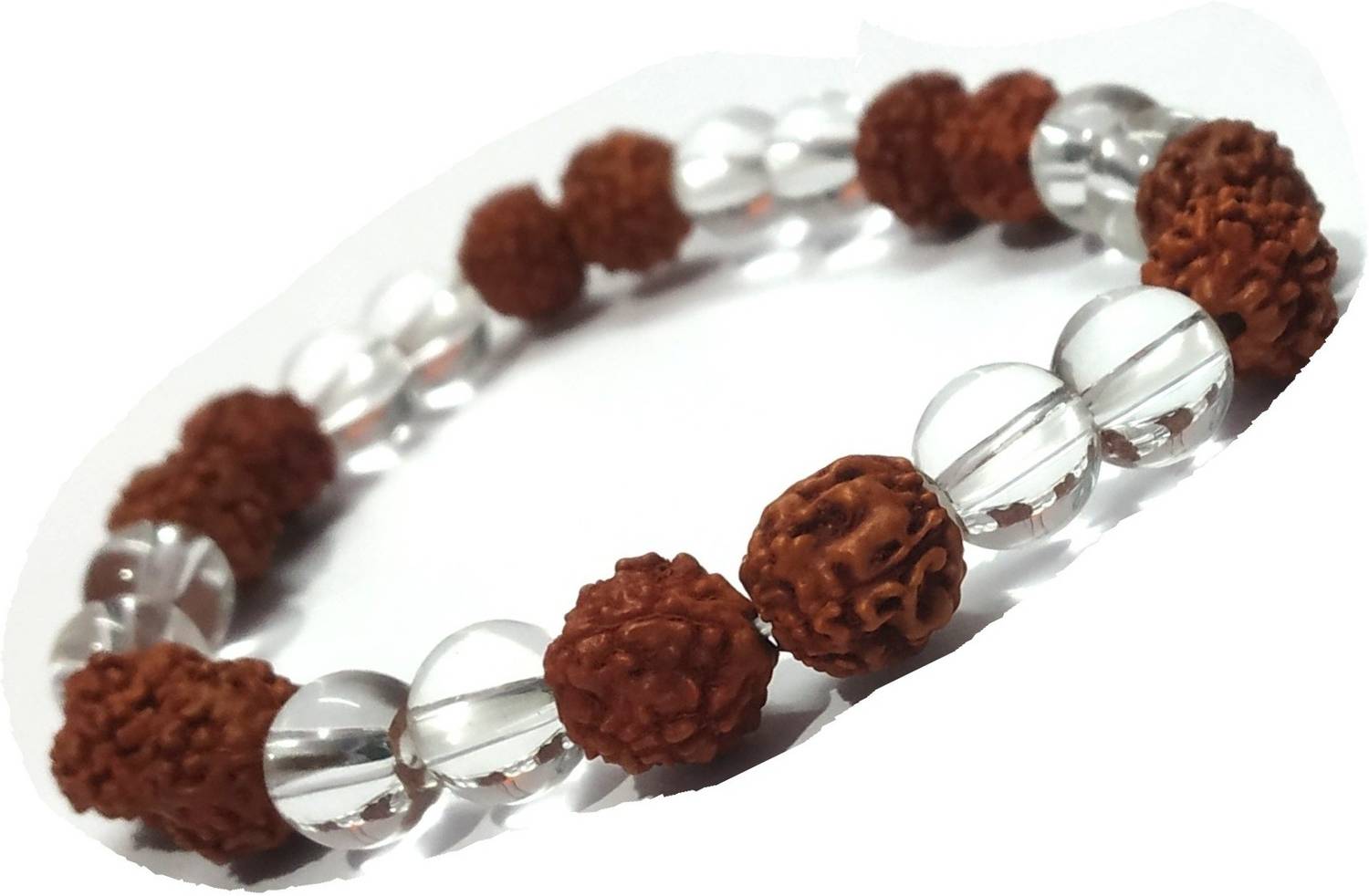 Aurra Stores Wood, Crystal Bracelet
