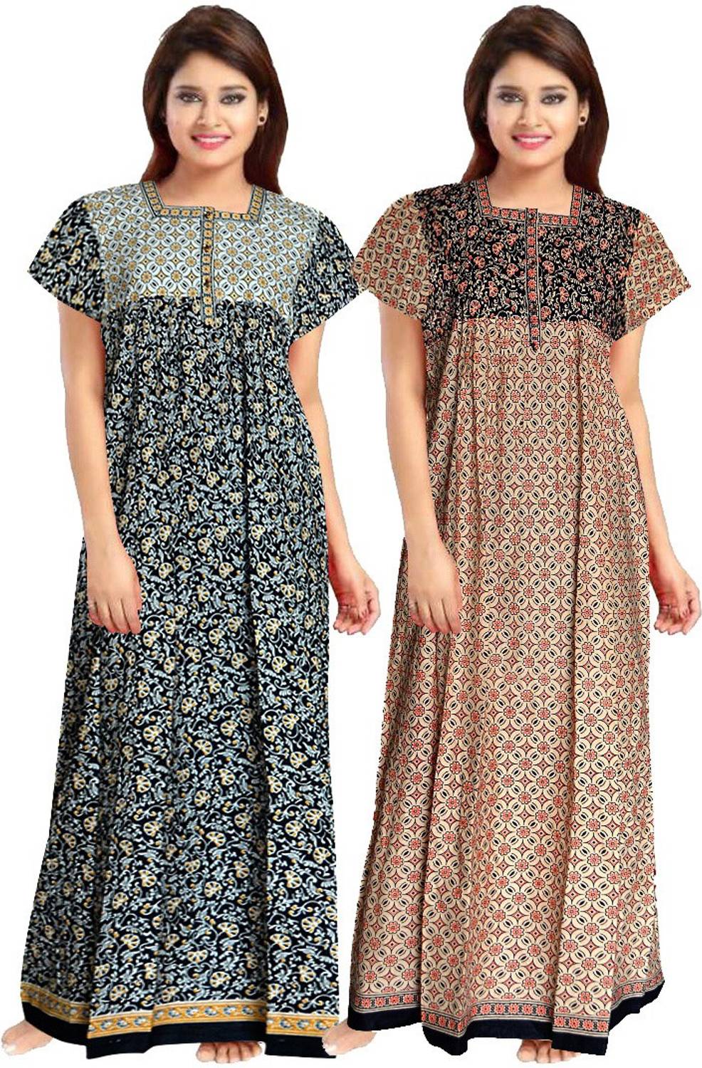 Khushi Print Women Maternity/Nursing Nighty