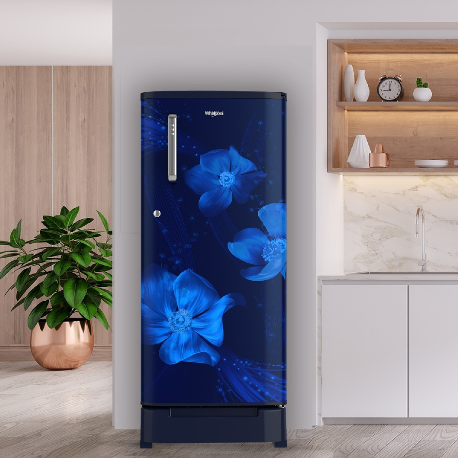 Image of Whirlpool 190 L Direct Cool Single Door 3 Star Refrigerator with Base Drawer