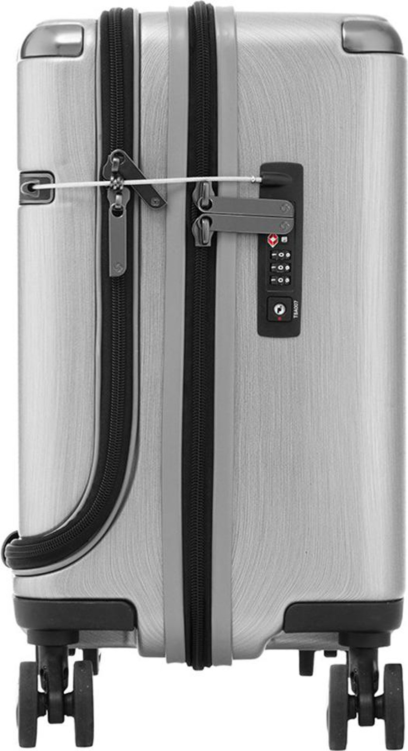 Image of SAMSONITE SAM EVOA SP ROL TOTE-BRSD SLVR Cabin Suitcase 4 Wheels - 17 inch