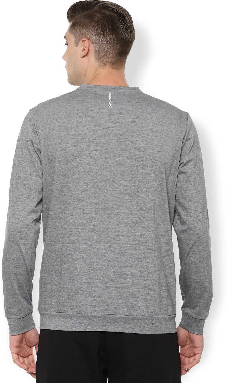 Image of Van Heusen Flex Full Sleeve Solid Men Sweatshirt