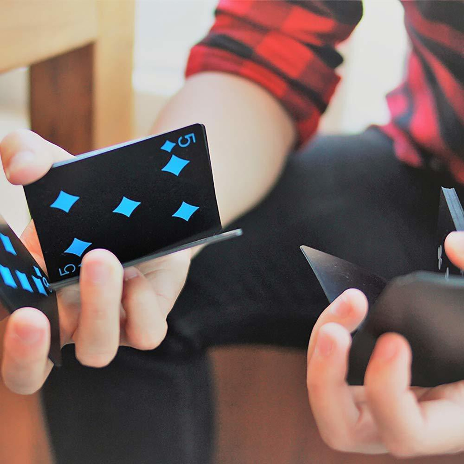 Image of Protos India.Net Unique Black Good Quality Plastic Waterproof Colorful Deck Poker Playing Cards