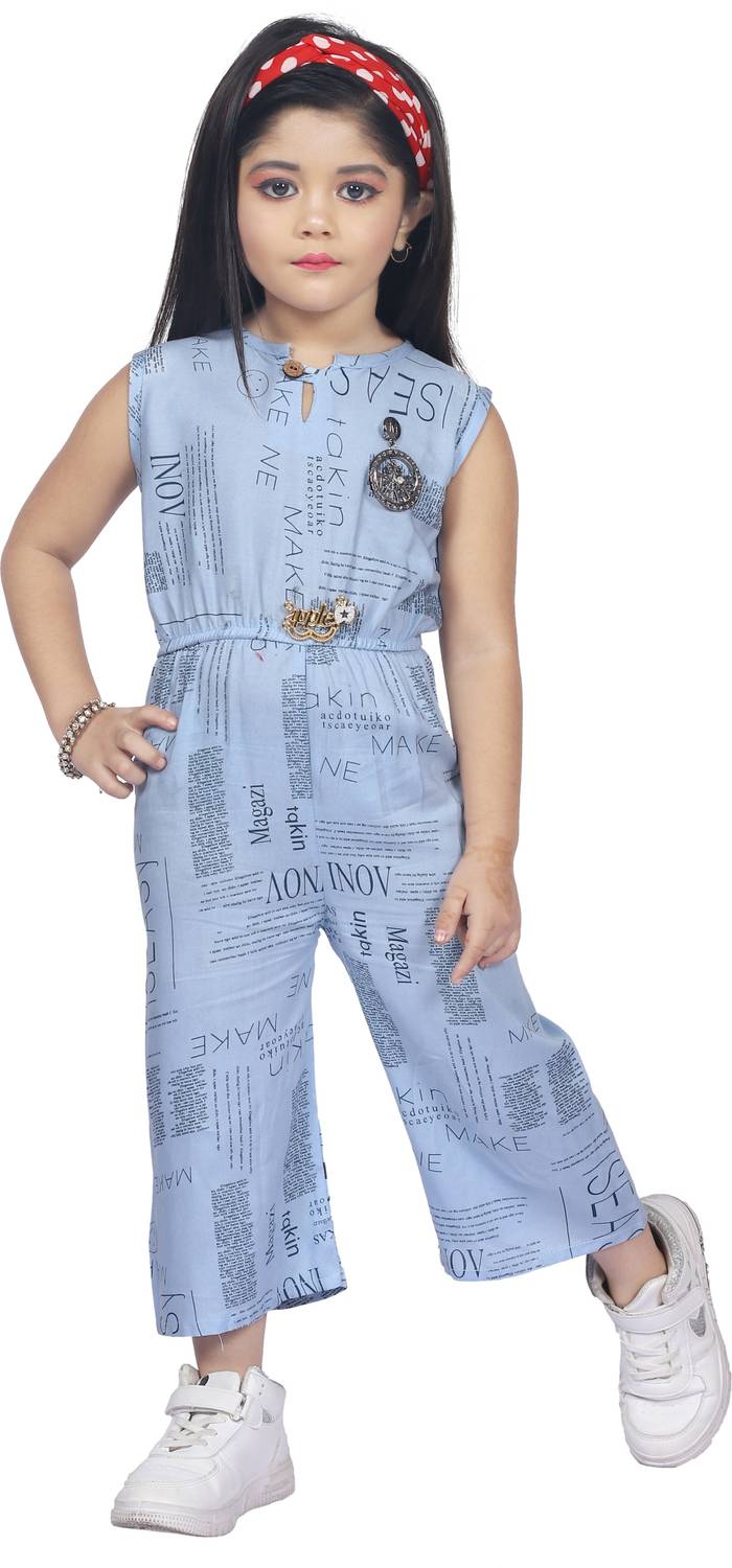 Barkat Printed Girls Jumpsuit