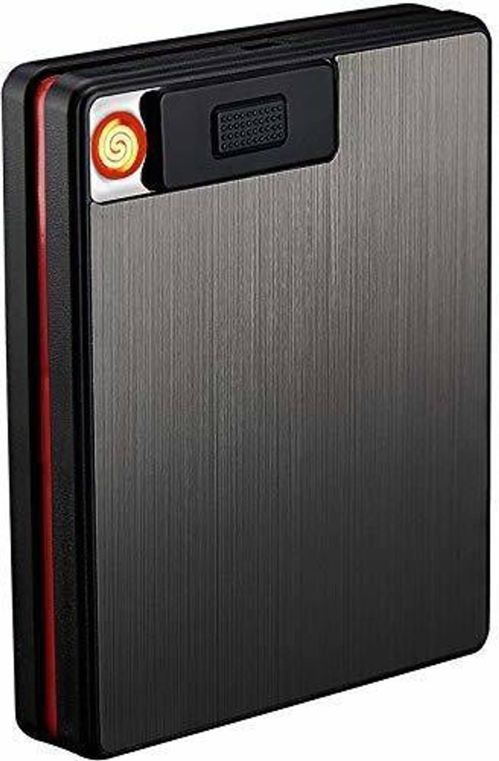 cigarette case with lighter flipkart Auslese Cigarette Case with Lighter 2in1 Cigarette Case with Lighter King  Size Portable Pack 20pcs Regular Size Cigarettes USB Lighters Cigarette  Lighter Price in India