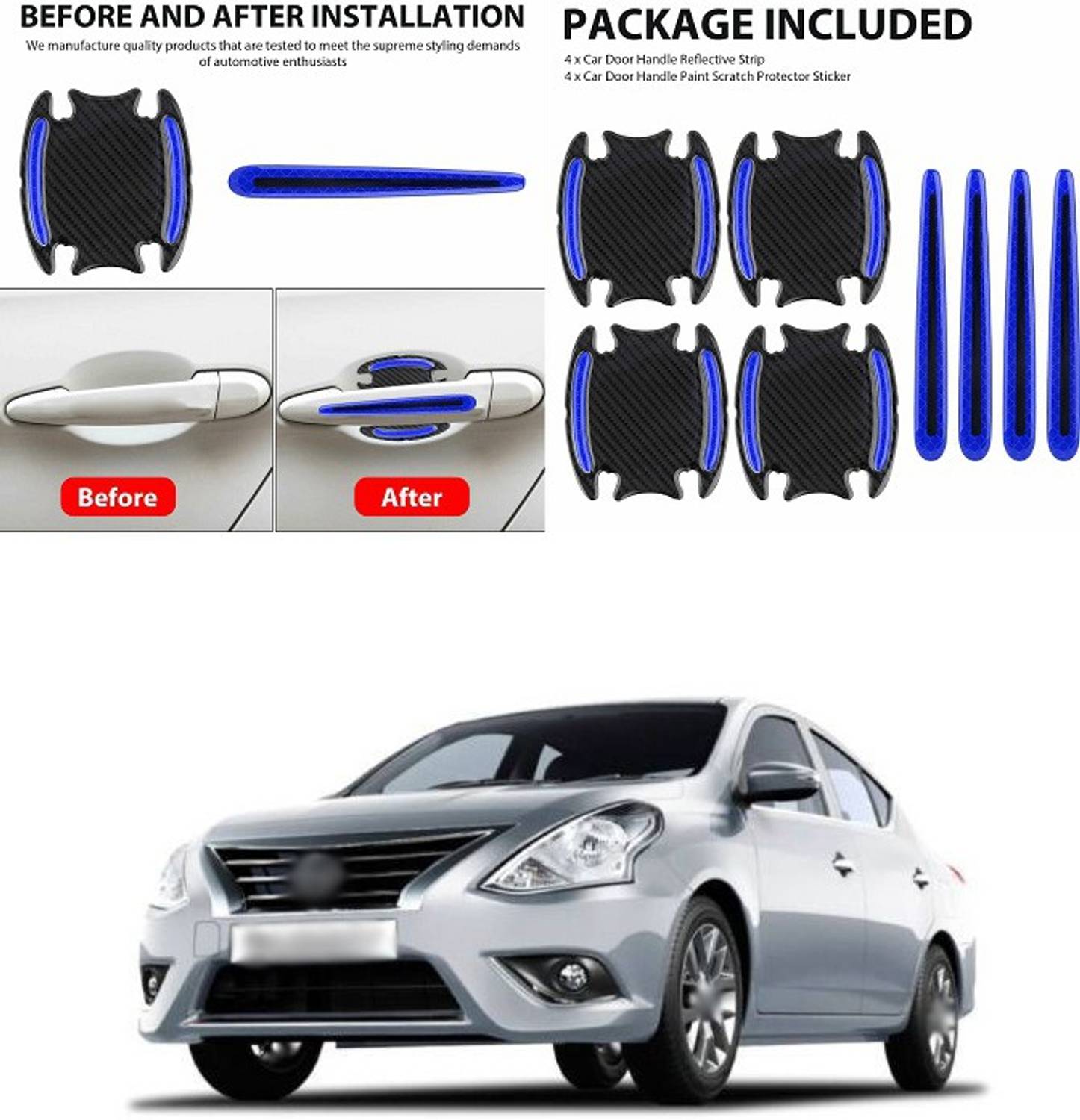 For Nissan Qashqai 2025 Accessories Car Door Handle Protector Anti-Scratch Cover | Australia For Nissan Qashqai 2025 Accessories Car Door Handle Protector Anti-Scratch Cover | Australia