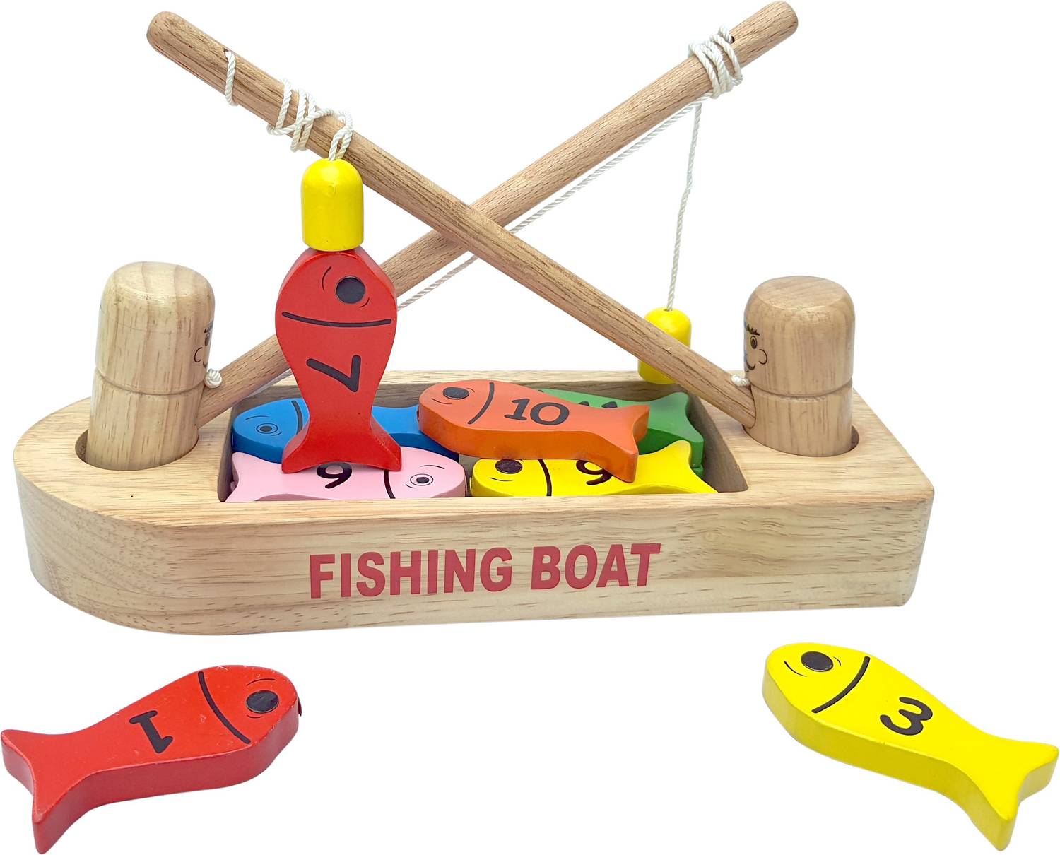 Little Genius MAGNETIC WOODEN FISHING BOAT GAME Price in India