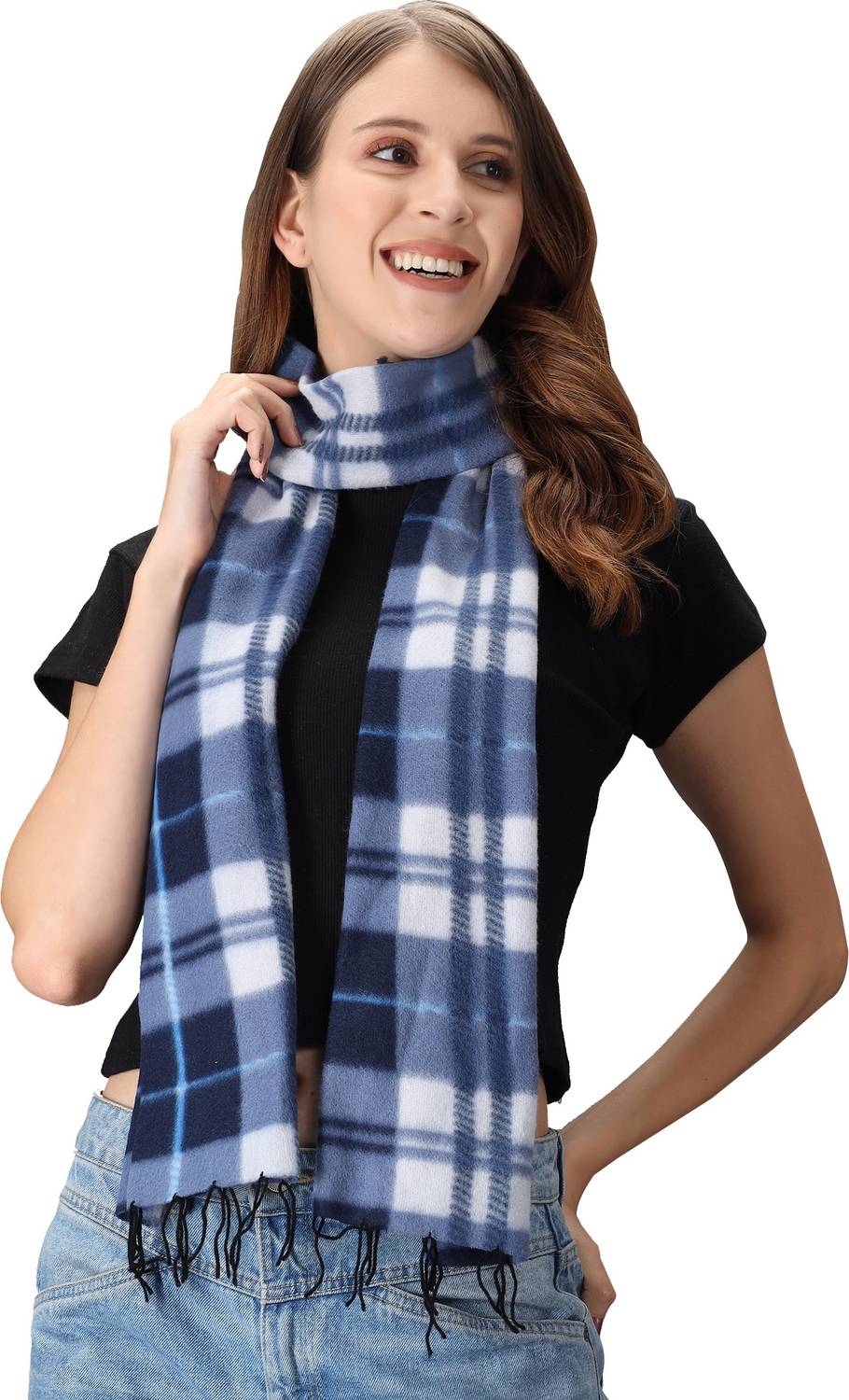 ANIXA Checkered Women Muffler