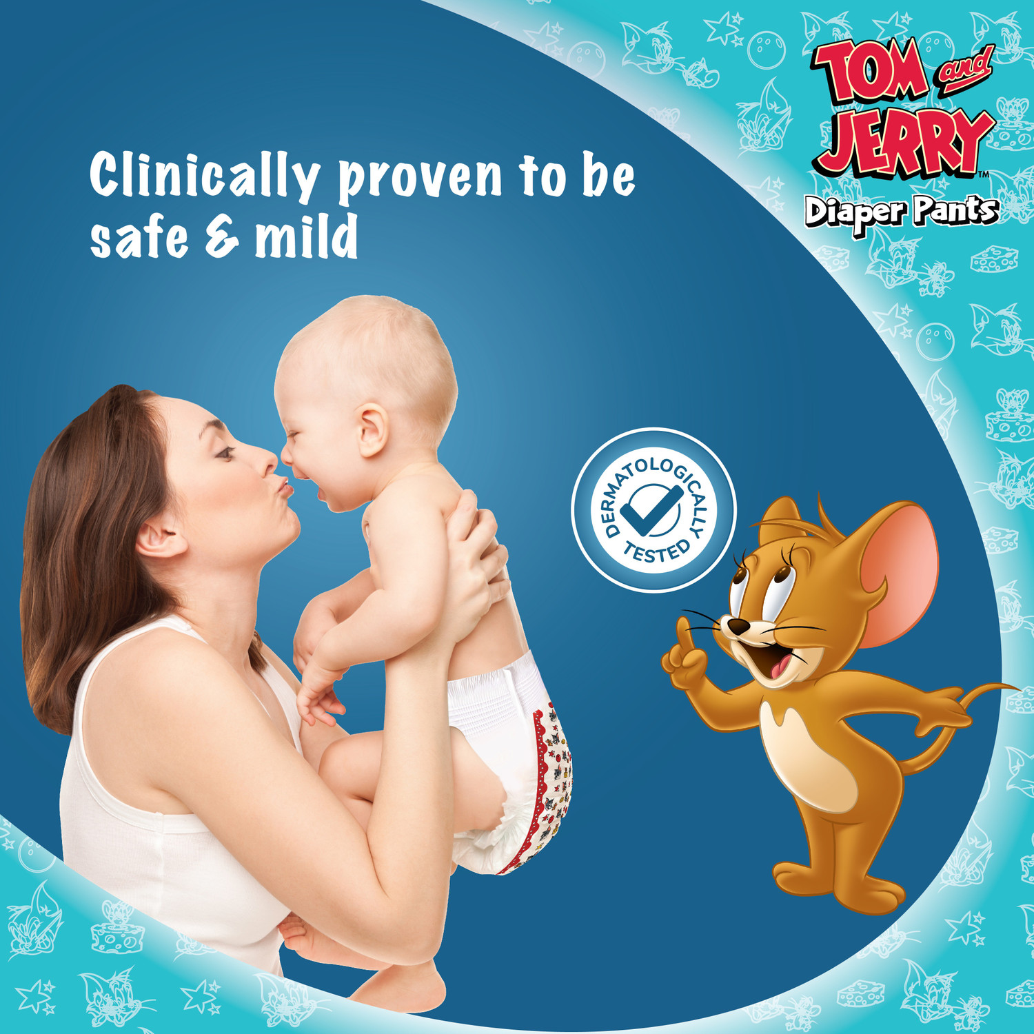 Image of TOM & JERRY Diaper Pants with Wetness Indicator - L