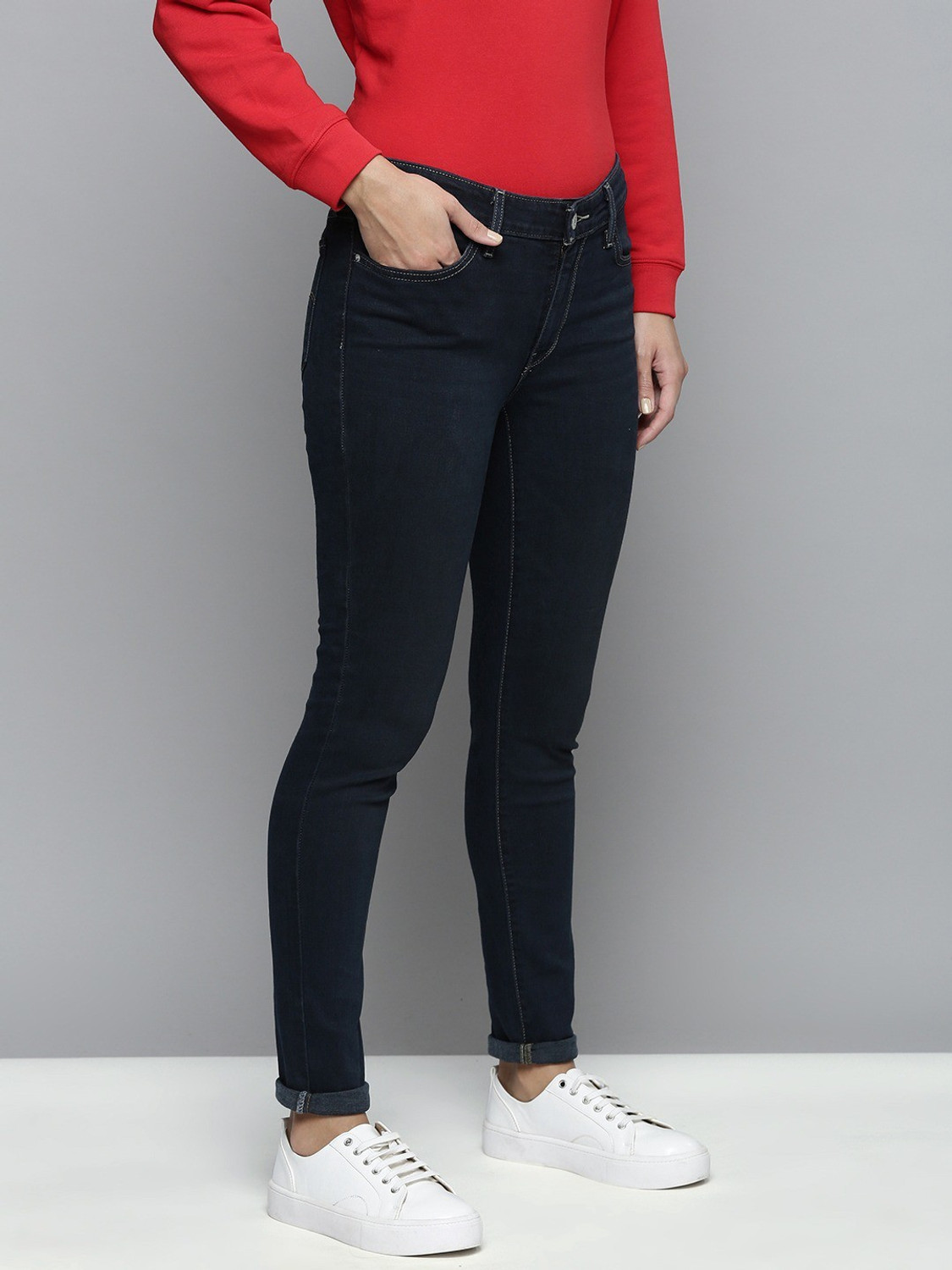 Image of LEVI'S 711 Skinny Women Blue Jeans