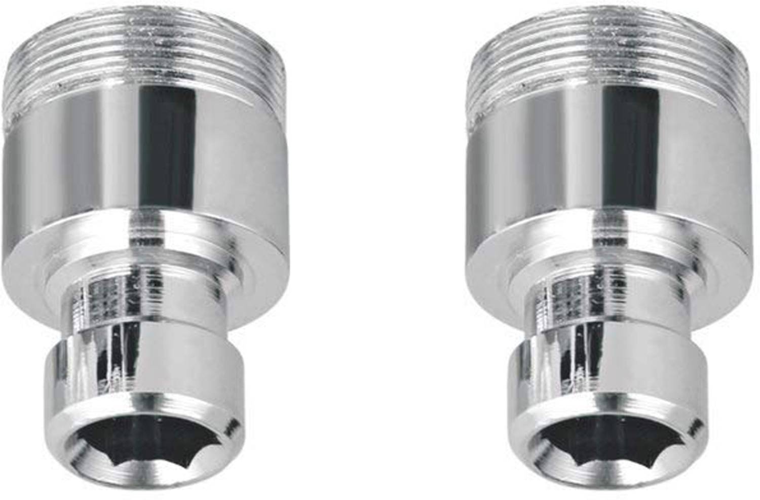 Acetap Chrome Plated Brass Washing Machine C.P Nozzle, Adapter, Connector, Nipple Pack of 2 Pieces Bidet Nozzle