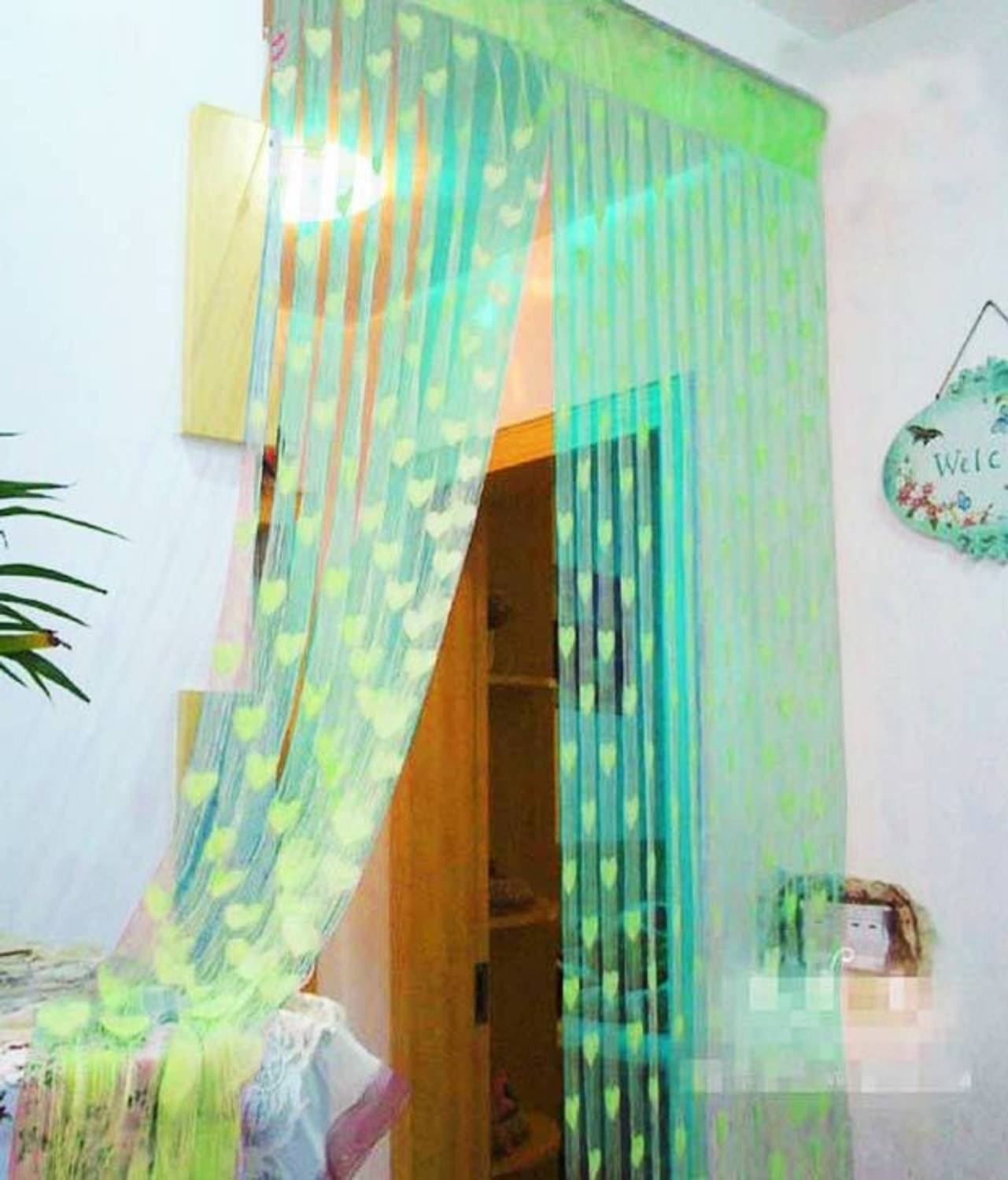 Panipat Textile Hub 213 cm (7 ft) Door Polyester Curtain Single Curtain