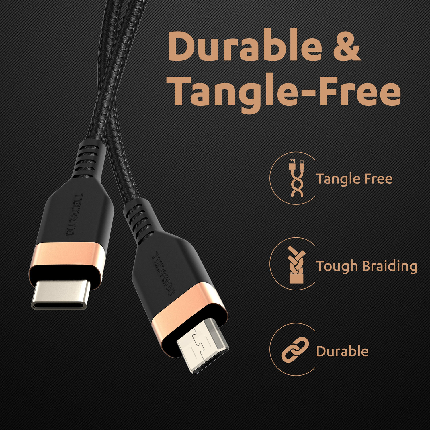 Image of DURACELL Micro USB Cable 1.2 m DU048